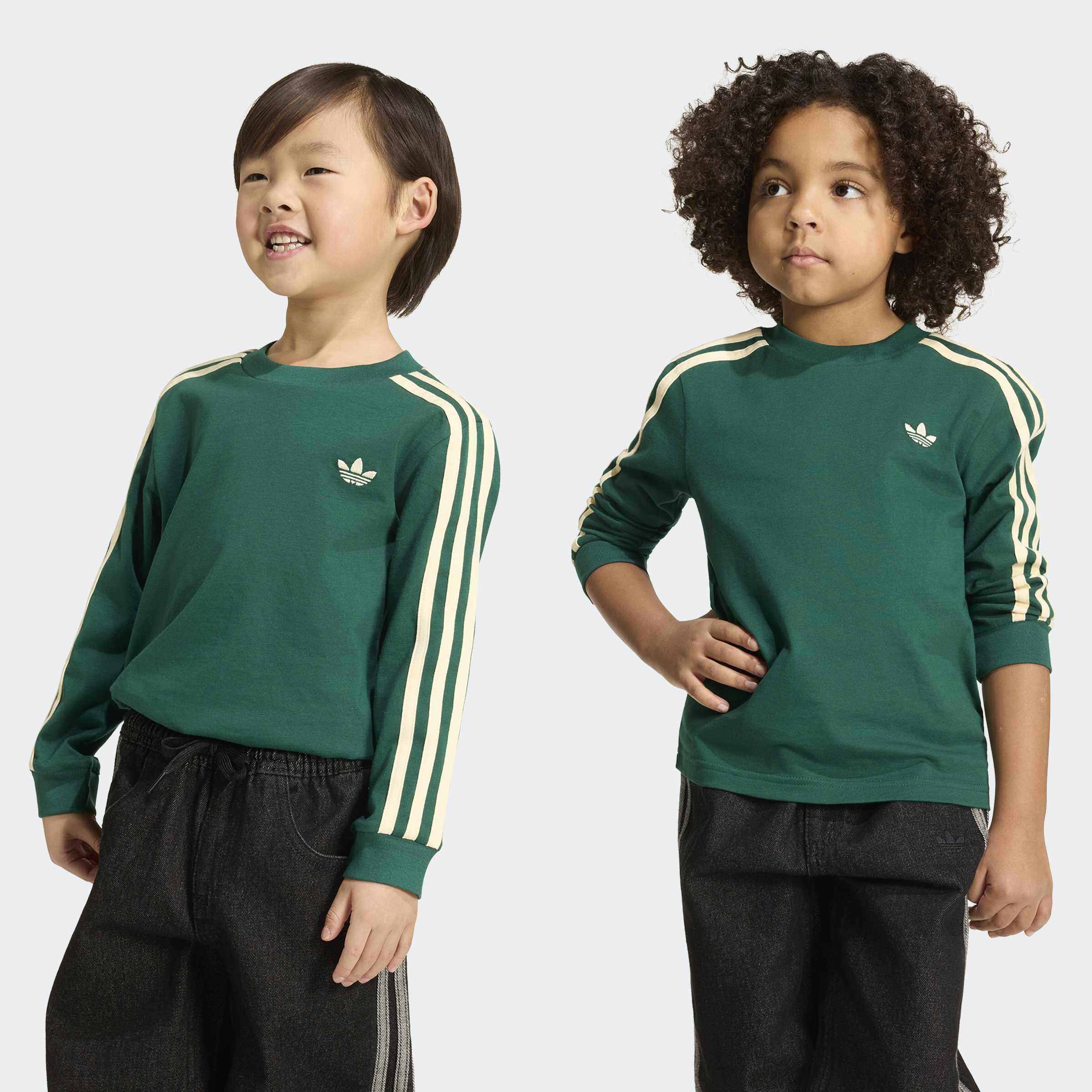 adidas Originals Langarmshirt "3 STRIPE LS" für Kinder, sportlicher Stil, ohne Verschluss, aus Baumwolle
