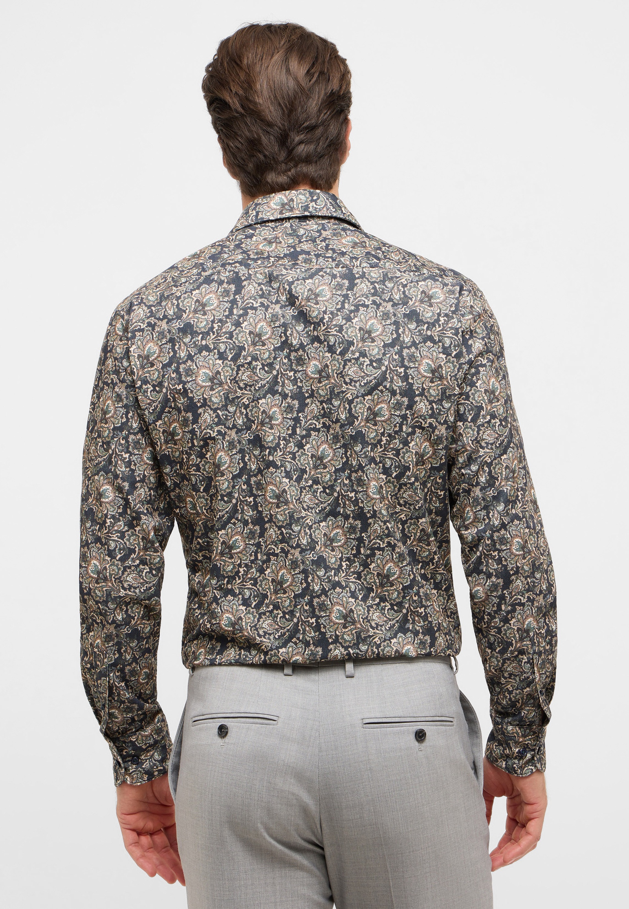 Eterna Langarmhemd »MODERN FIT« EASY IRON (bügelleicht)