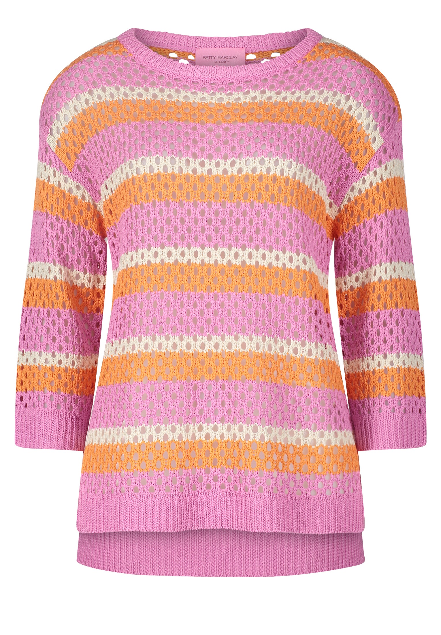 Betty Barclay Strickpullover »Betty Barclay Grobstrick-Pullover mit Streifen«, (1 tlg.), Ringel