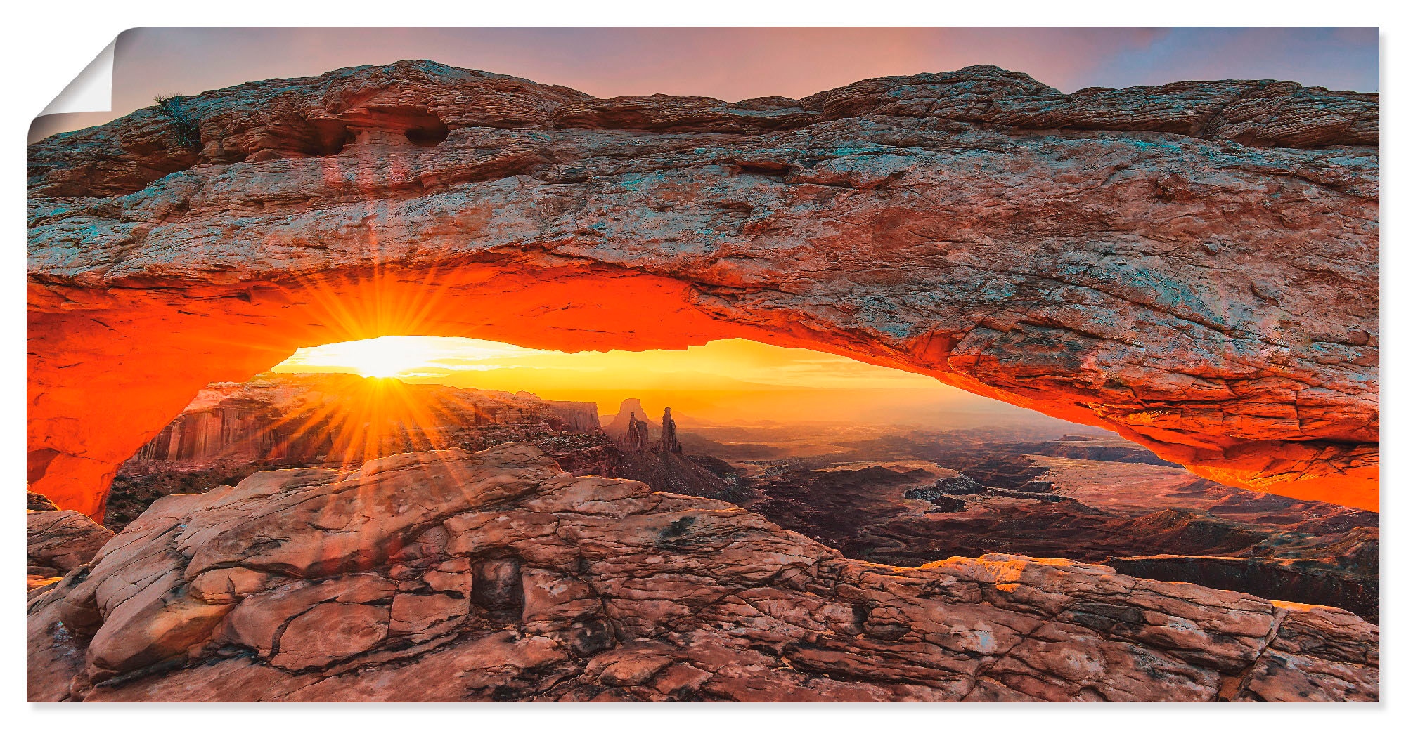 Artland Wandbild »Iconic Mesa Arch«, Felsen, (1 St.), als Alubild, Outdoorbild, Leinwandbild,...