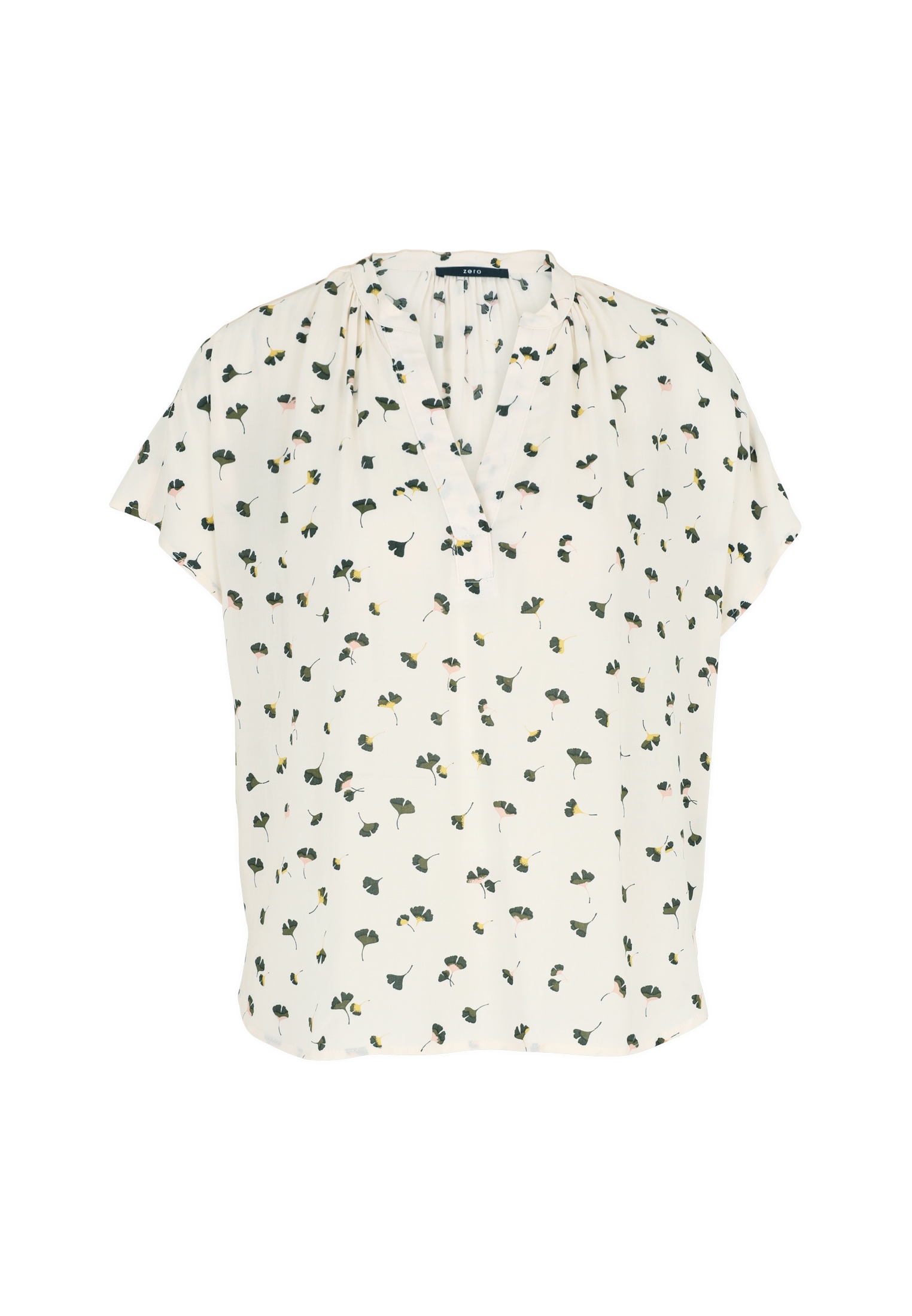Zero Klassische Bluse »zero Bluse mit Blätterdruck«