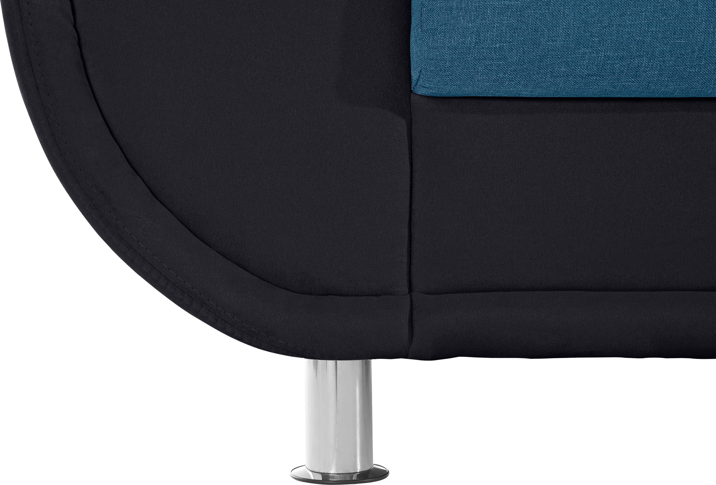 TRENDMANUFAKTUR Wohnlandschaft »Rondo 3, zeitlos und modern, im Materialmix, U-Form«, wahlweise für mehr Komfort mit Federkern, wahlweise mit Bettfunktion