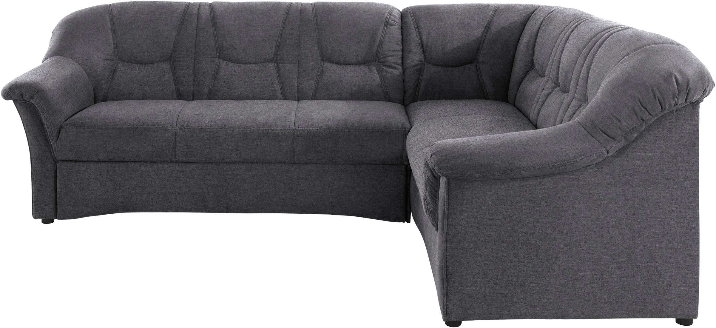 DOMO collection Ecksofa "SARAFINA 240x190 cm, auch mit Federkern für mehr Sitzkomfort" whlw. mit Bettfunktion, elegantes Design, L-Form