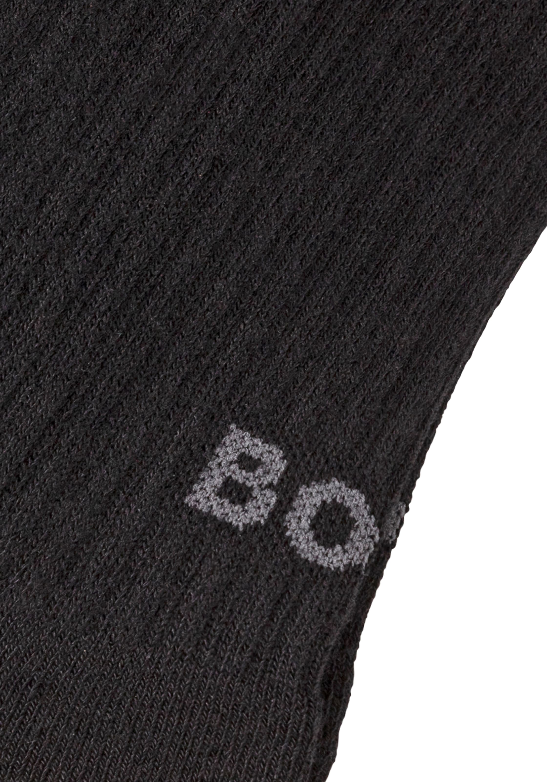BOSS Businesssocken »3PQS Rib Logo Bam«, (Packung, 3 Paar), mit Kontraststreifen
