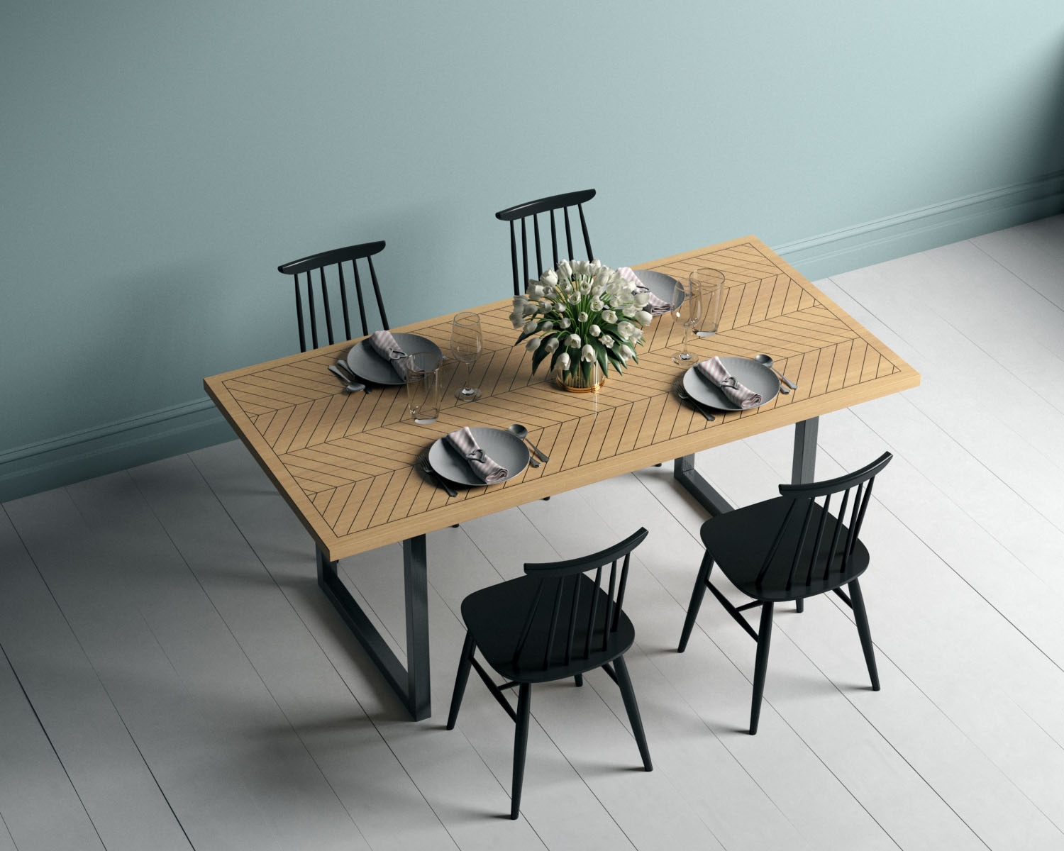 Woodman Esstisch »Camden«, aus massiver Birke, Breite 180 cm