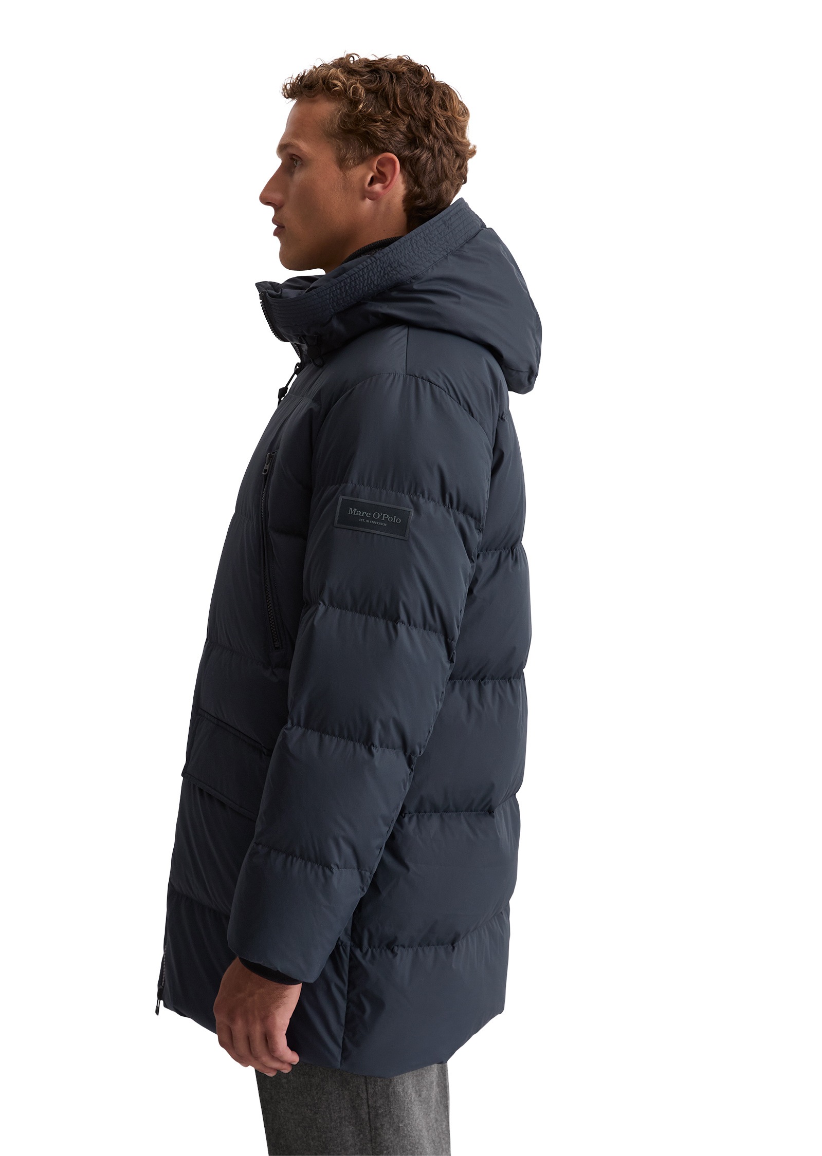 Marc O'Polo Outdoorjacke »mit funktionalen Taschen« ohne Kapuze