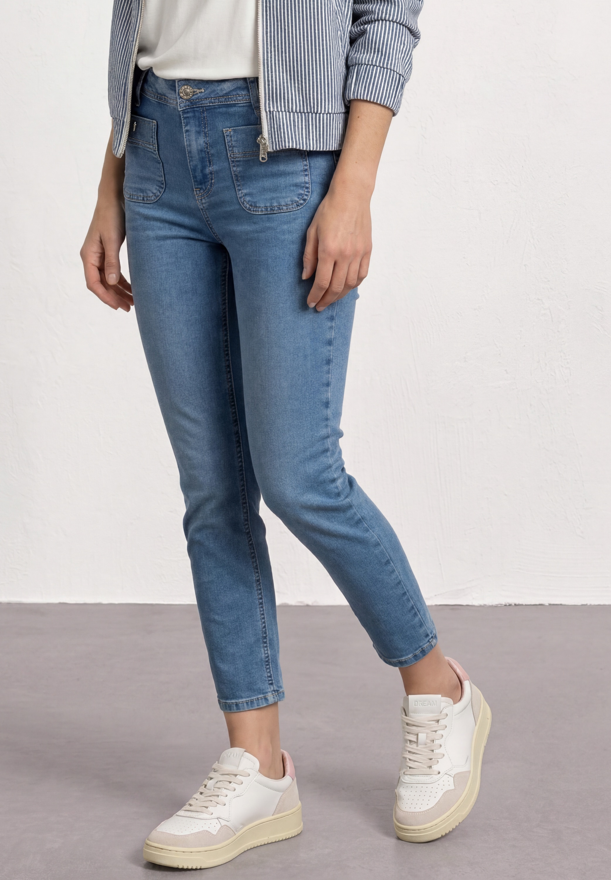STREET ONE Slim-fit-Jeans aus Baumwolle mit Stretchanteil