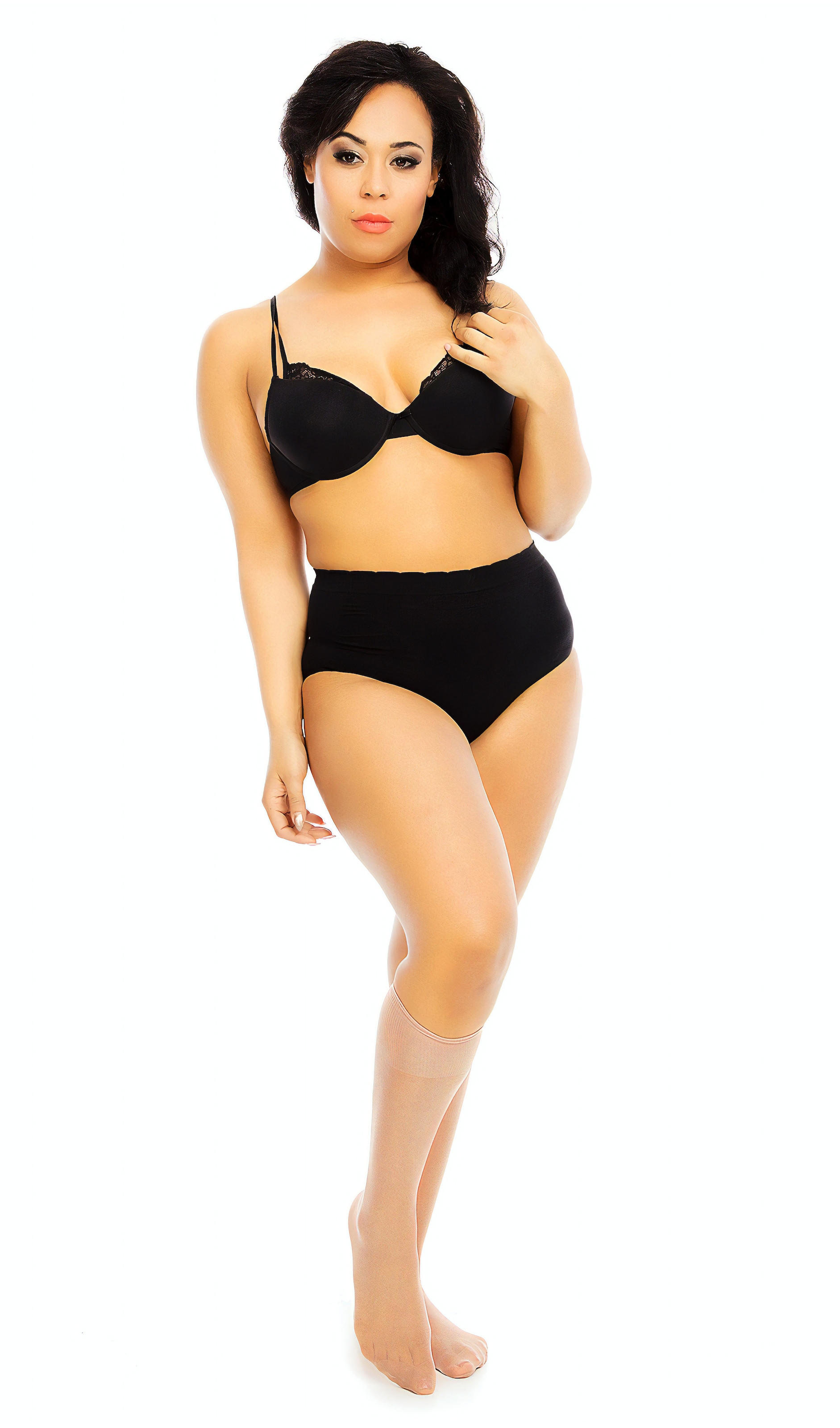 GLAMORY Feinstrümpfe »My Size« 20 Set, 2 Paar tlg. extraweit, elastisch