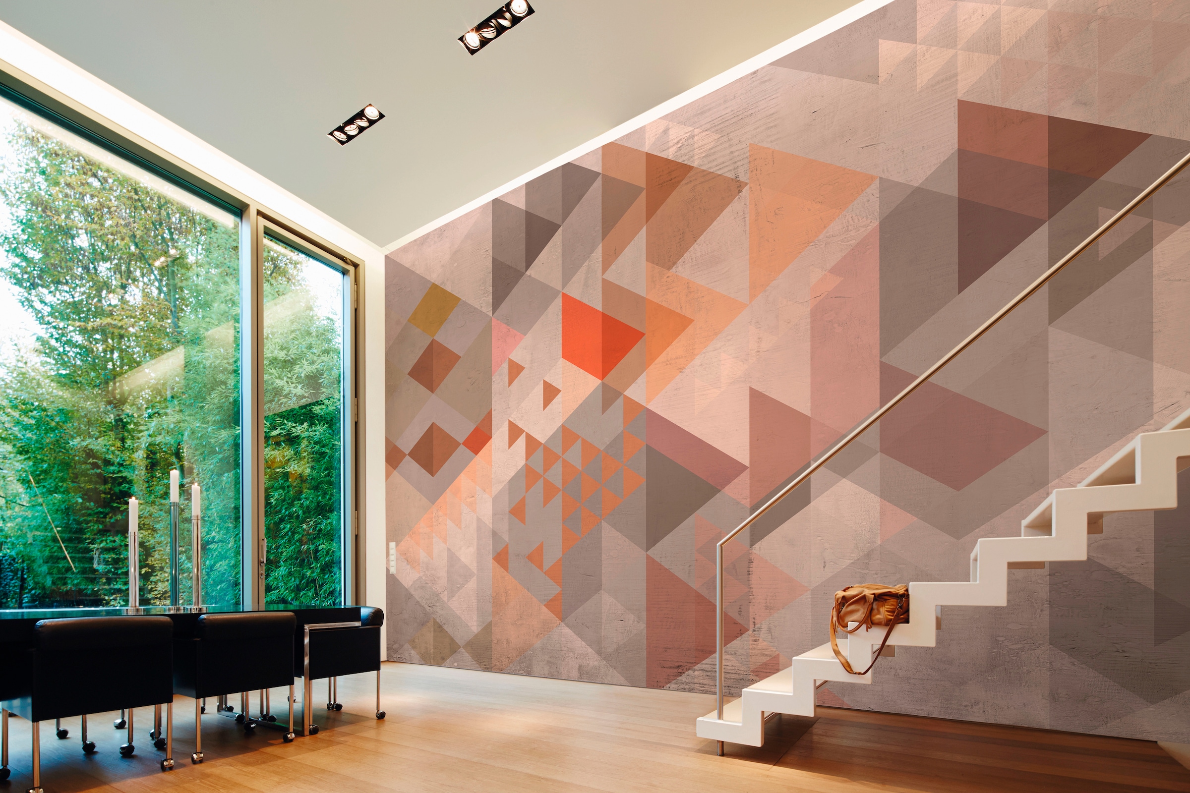 Architects Paper Fototapete »Atelier 47 Vintage Triangle 1«, 3D-Optik, Vlies, Wand, Schräge, Decke