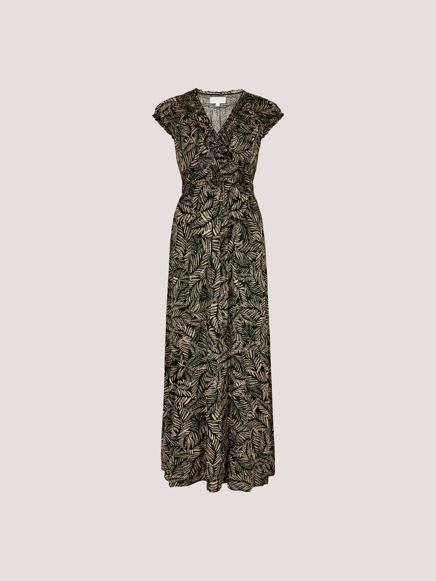 Apricot Druckkleid »Maxikleid« mit Smockdetails
