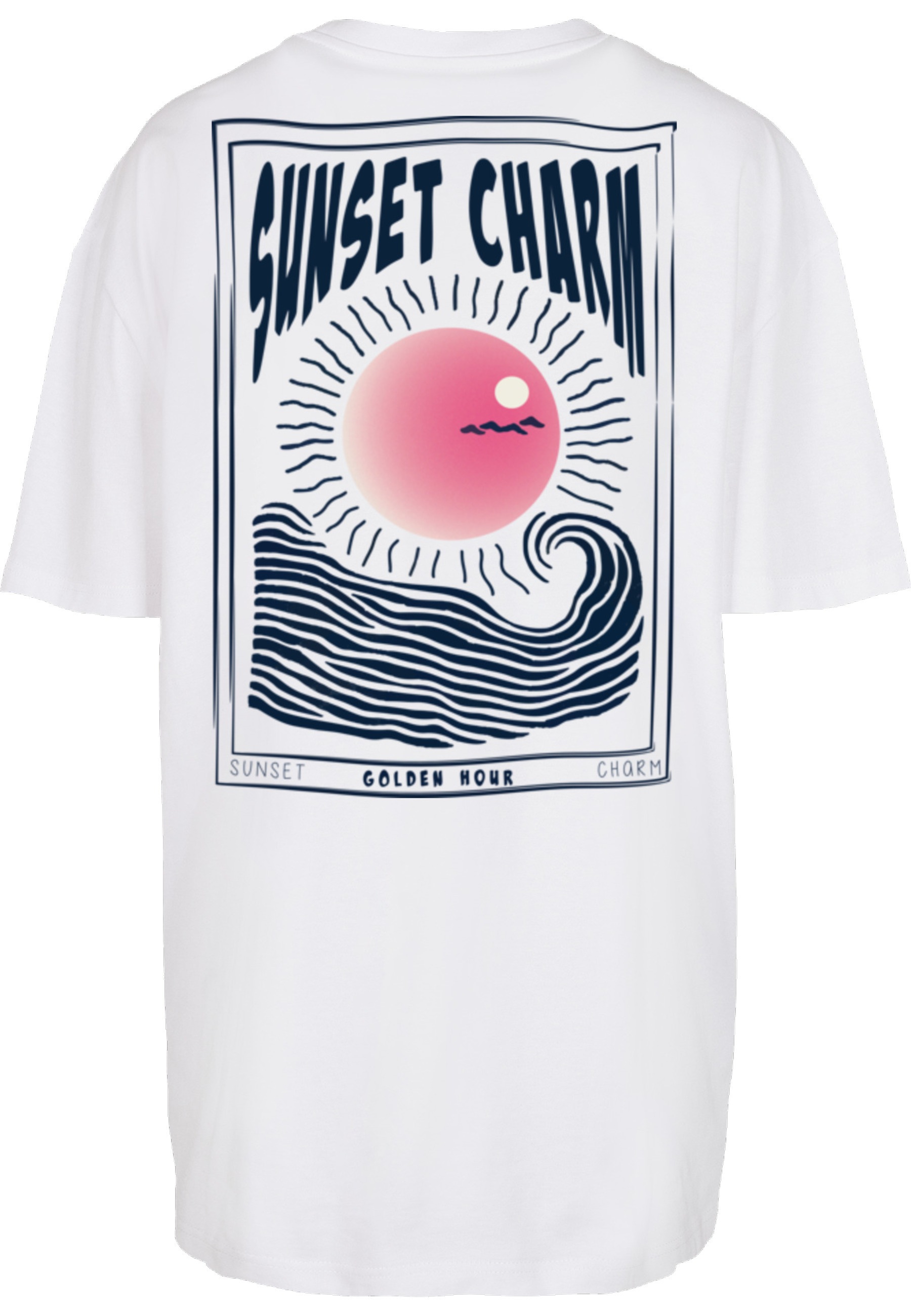 Merchcode T-Shirt "Merchcode Ladies Sunset Charm Oversized Tee" 1 Stk. günstig online kaufen