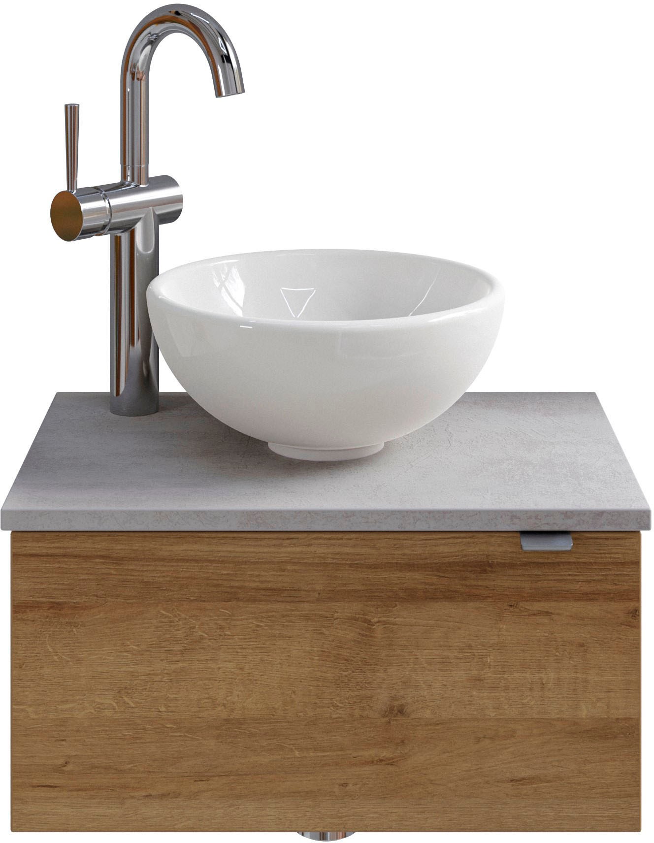 Saphir Badmöbel-Set »Serie 6915«, (4 St.), Gäste-Bad, 51 cm breit, mit LED-Spiegel und 1 Tür