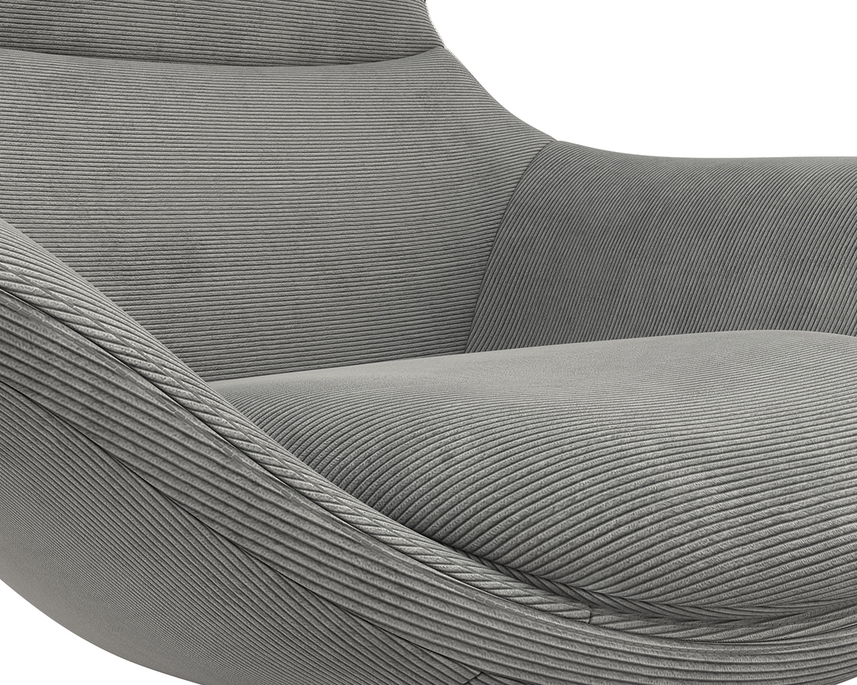 FLEXLUX Ohrensessel »Stilo Relaxsessel, TV-Sessel«, Solitär, Stil-Ikone, drehbar, Fuß schwarz