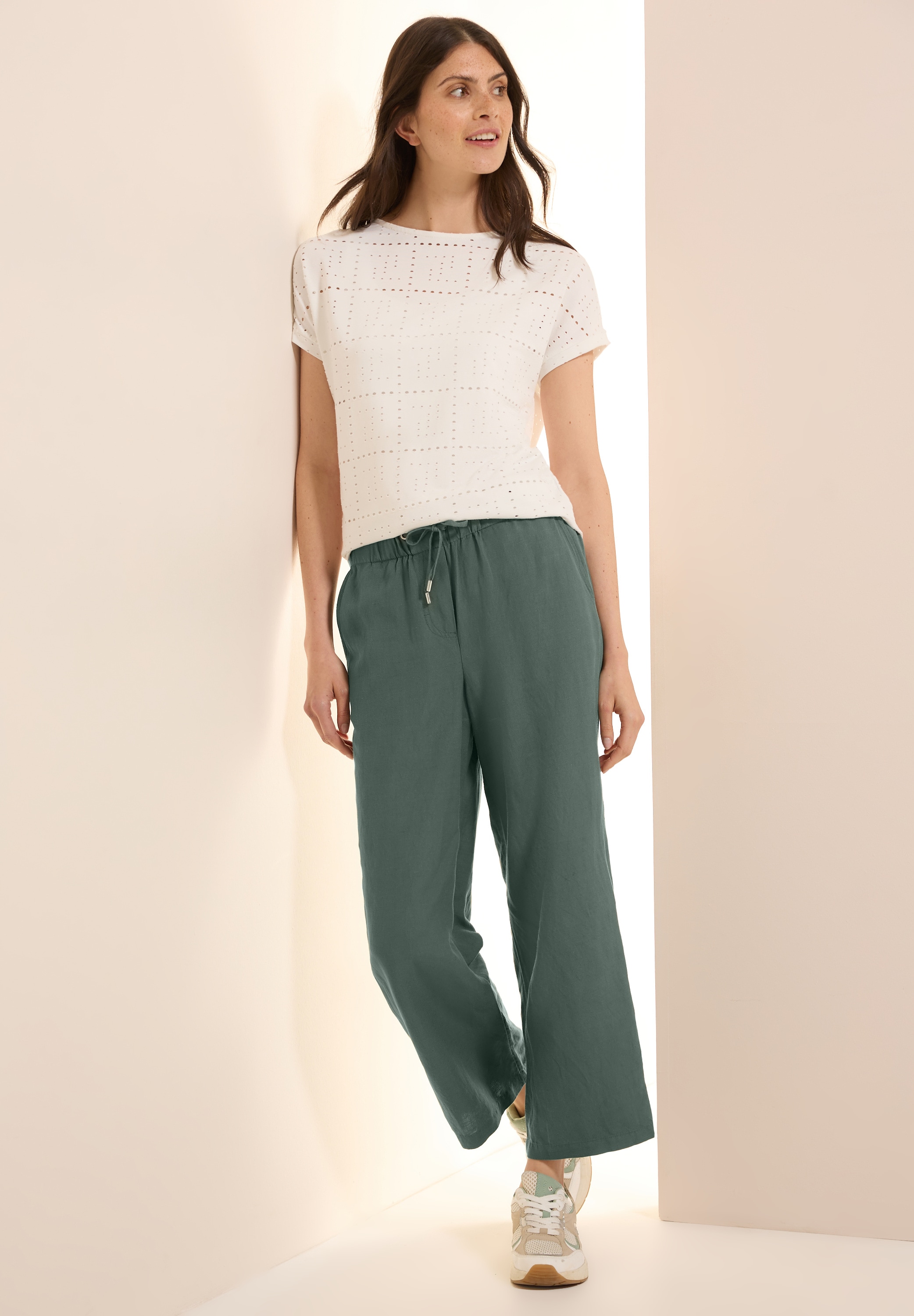 Cecil Leinenhose »Style Neele«, mit Kordelzug und aus einem Leinenmix