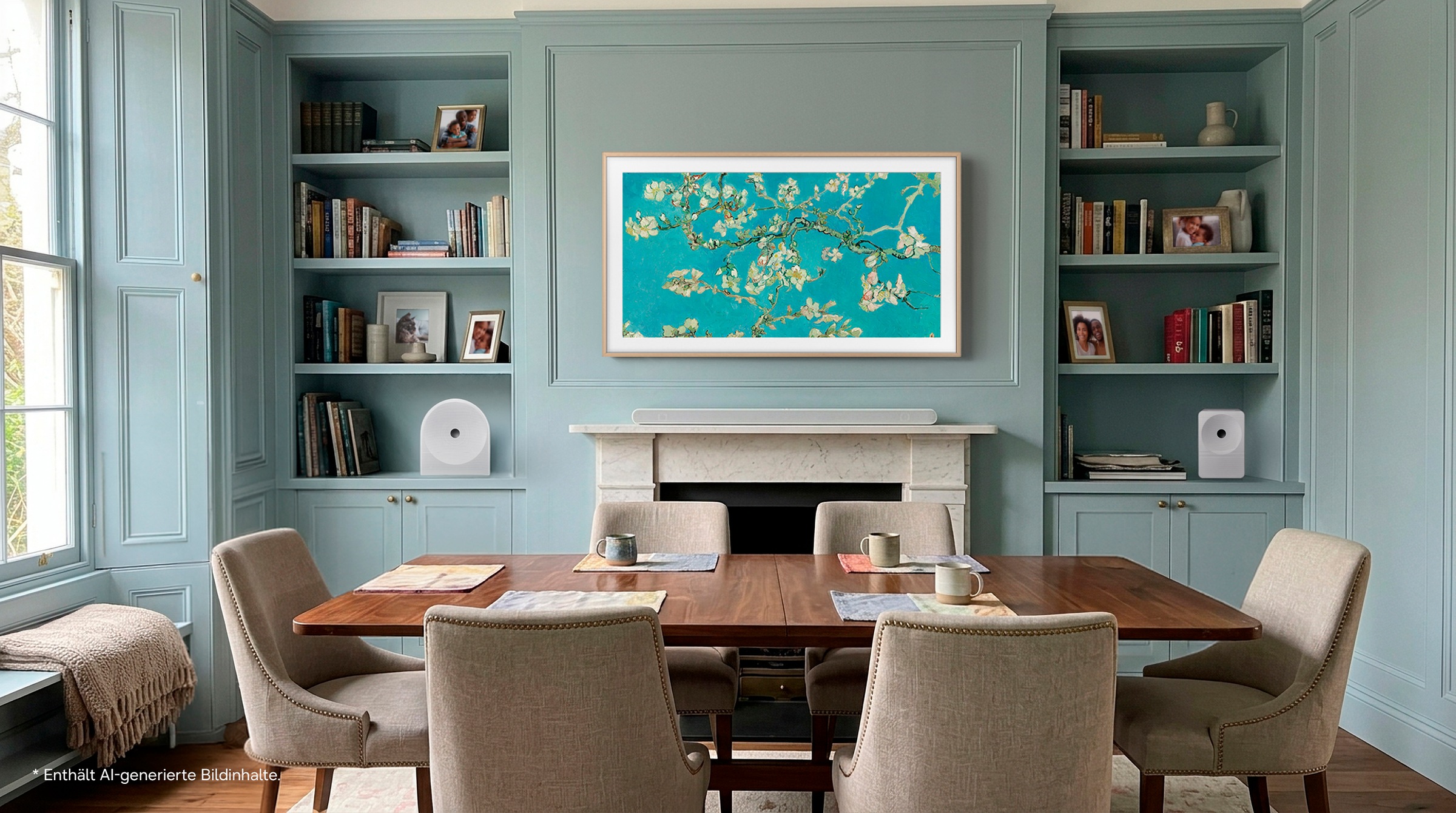 Samsung QLED-Fernseher »GQ43LS03HAU« 108 cm/43 ″ Smart-TV The Frame, Art Mode Kunstwerke, Antireflexion, Rahmen austauschbar