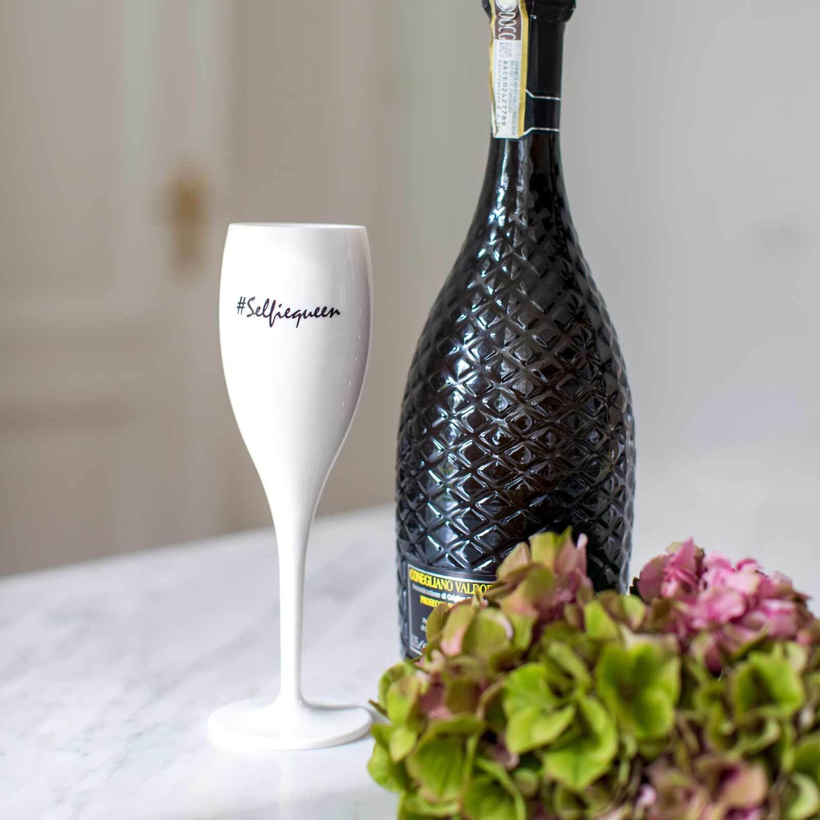 KOZIOL Sektglas »Sektglas Superglas mit Druck CHEERS NO. 1 100 ml transparent«