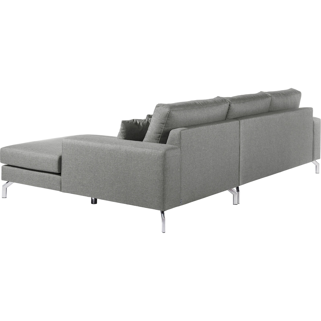 Max Winzer® Ecksofa »Flori«, mit Longchair links oder rechts, inklusive Zierkissen