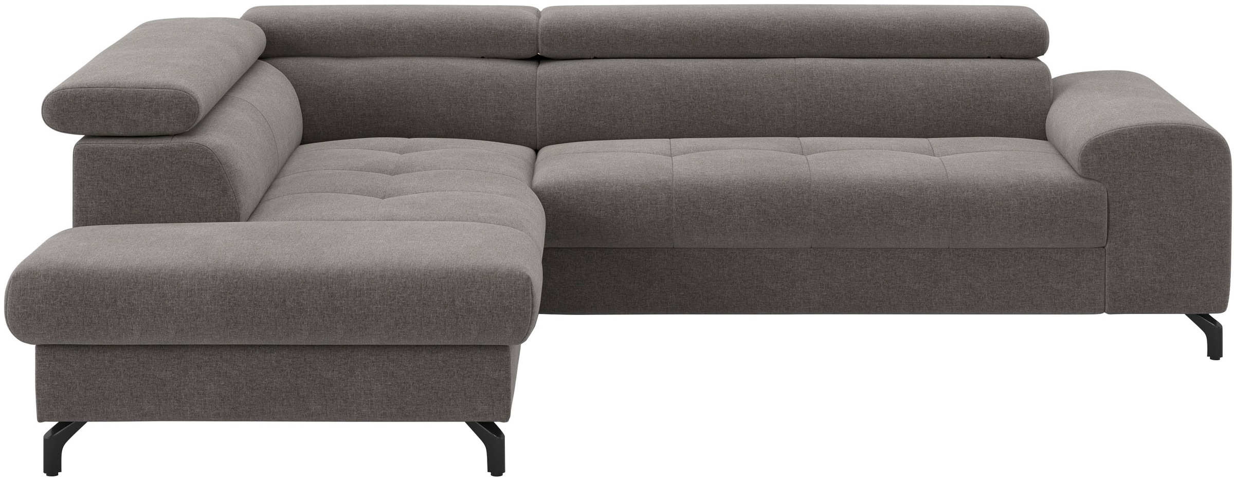 COTTA Ecksofa "Aura L-Form, B: 260 cm, inkl. Schlaffunktion, auch in Cord" mit Schlaffunktion, Bettkasten & Kopfteilverstellung