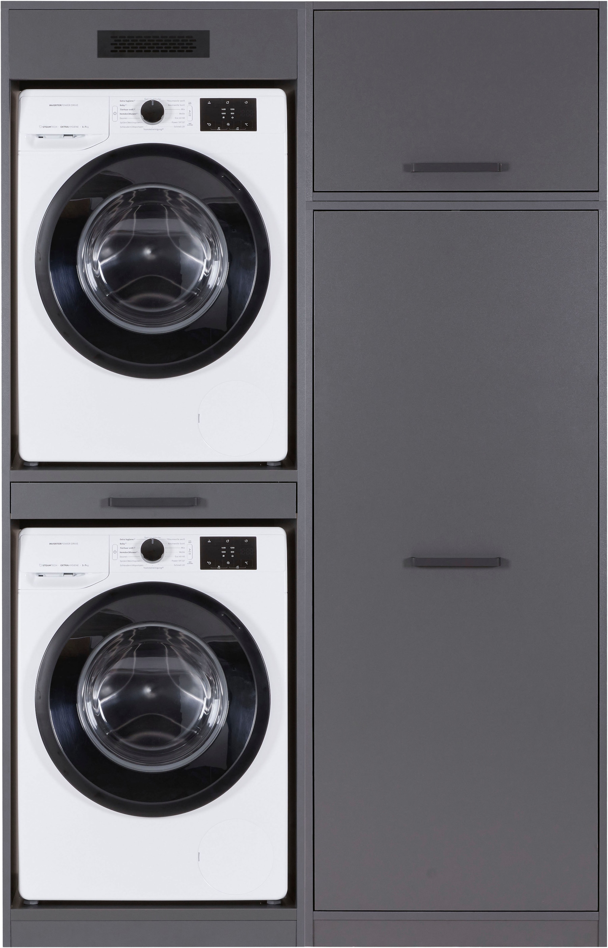 Inter Link Mehrzweckschrank-Set "Norela, Geräteschrank-Set für Waschmaschine und Trockner, Umbauschrank" 3 Stk. tlg.