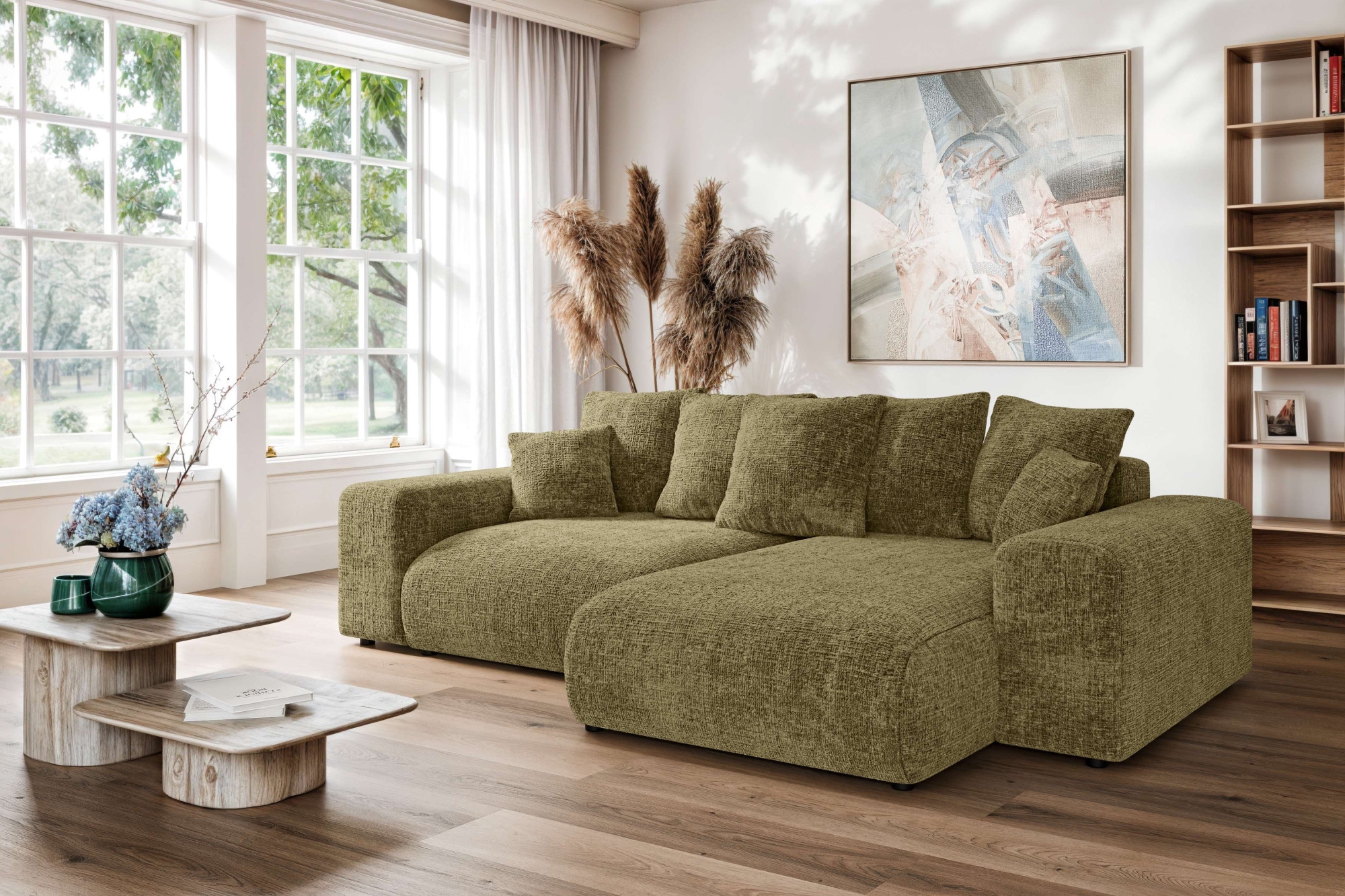 Home affaire Ecksofa "LAKESIDE mit Bettfunktion und Bettkasten, B/T/H 257/1 günstig online kaufen