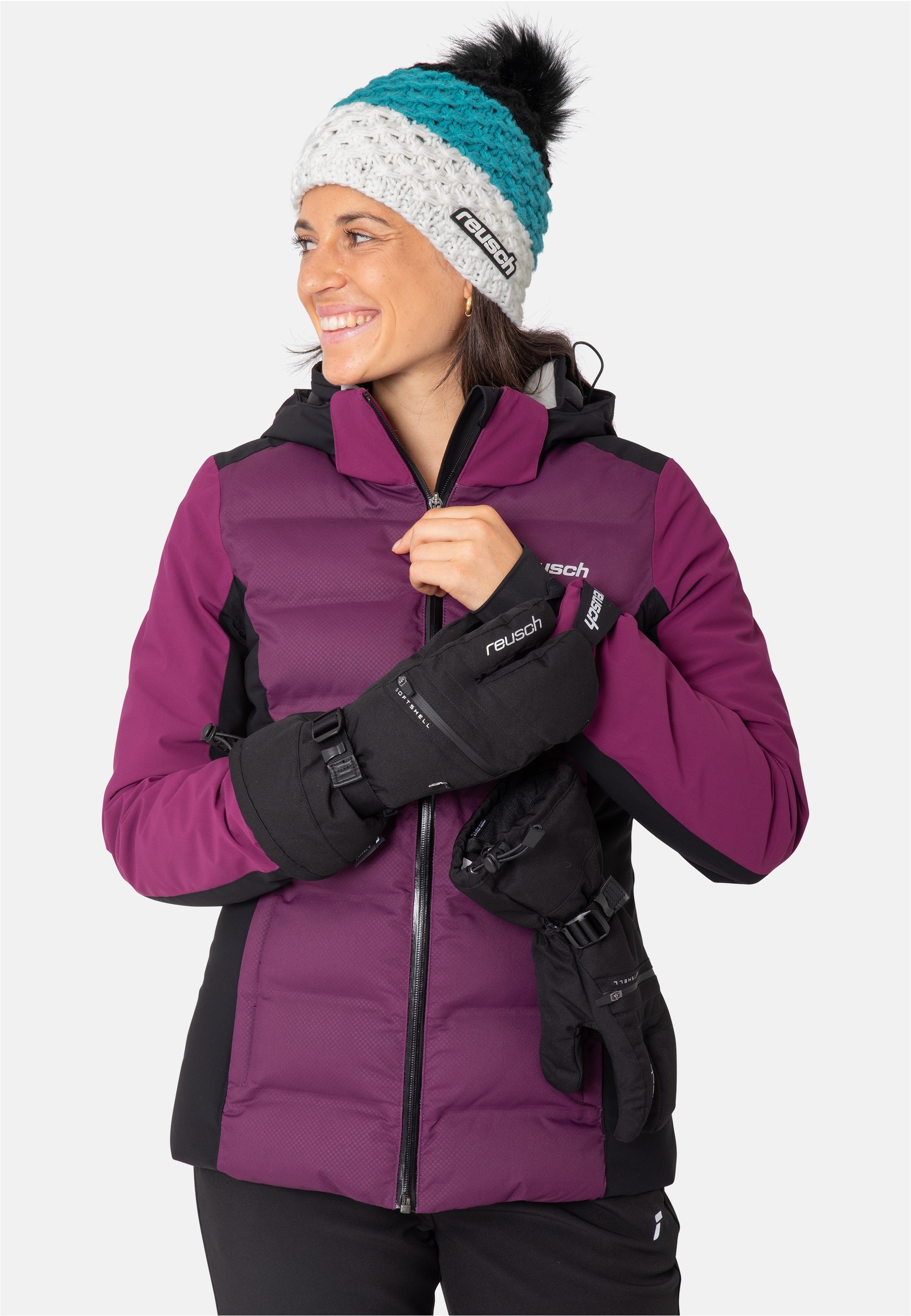 Reusch Beanie »Aiden Beanie«, (1 St.), in Colourblocking-Design
