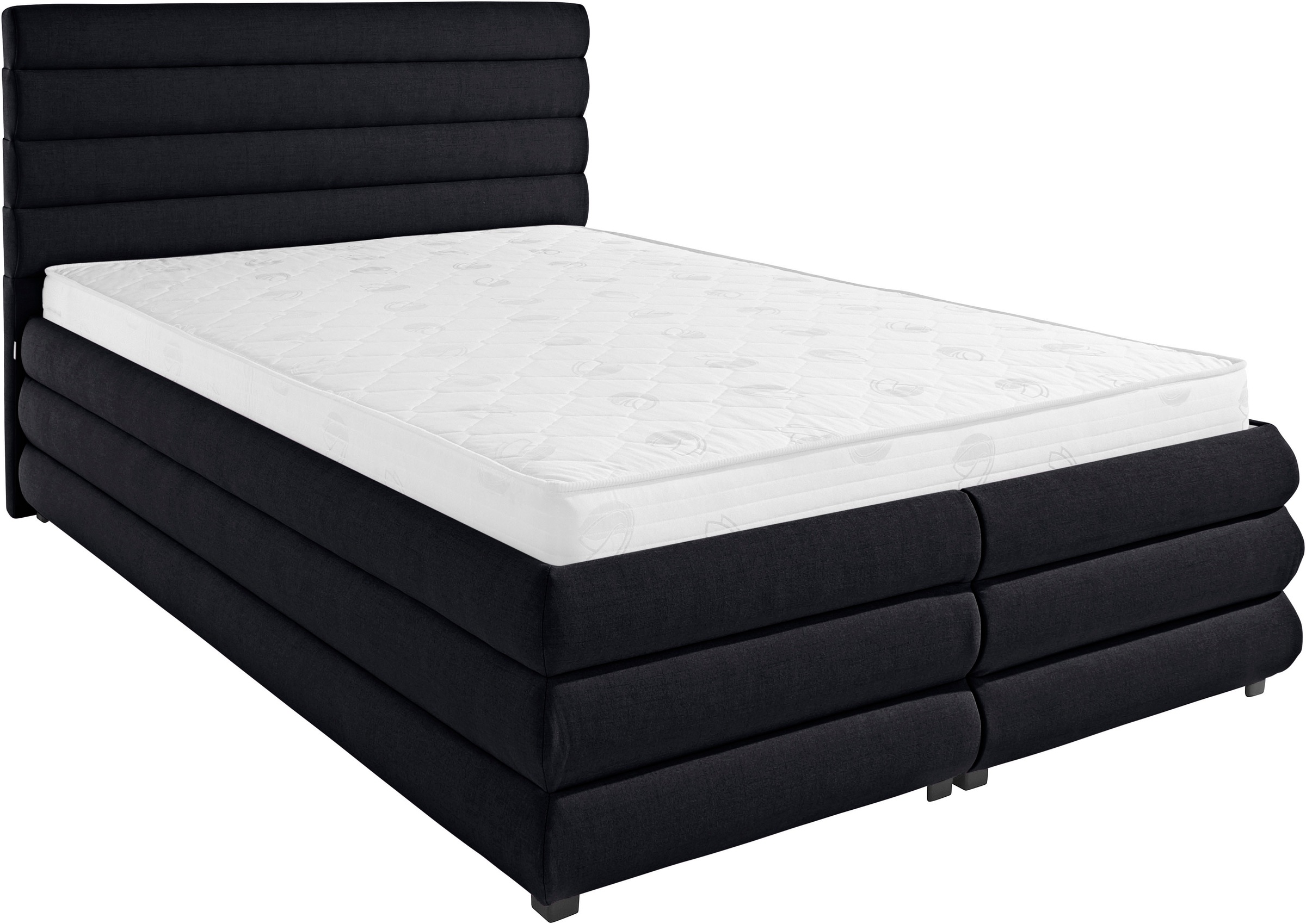 Polsterbett "Maylis", grau (anthrazit), B:152cm L:211cm, 100% Polyester, LEGER HOME BY LENA GERCKE, Betten, Polsterbett ohne Bettkasten Polsterbett, wahlweise mit und ohne Matratze und Lattenrost, auch in 200cm Breite 6