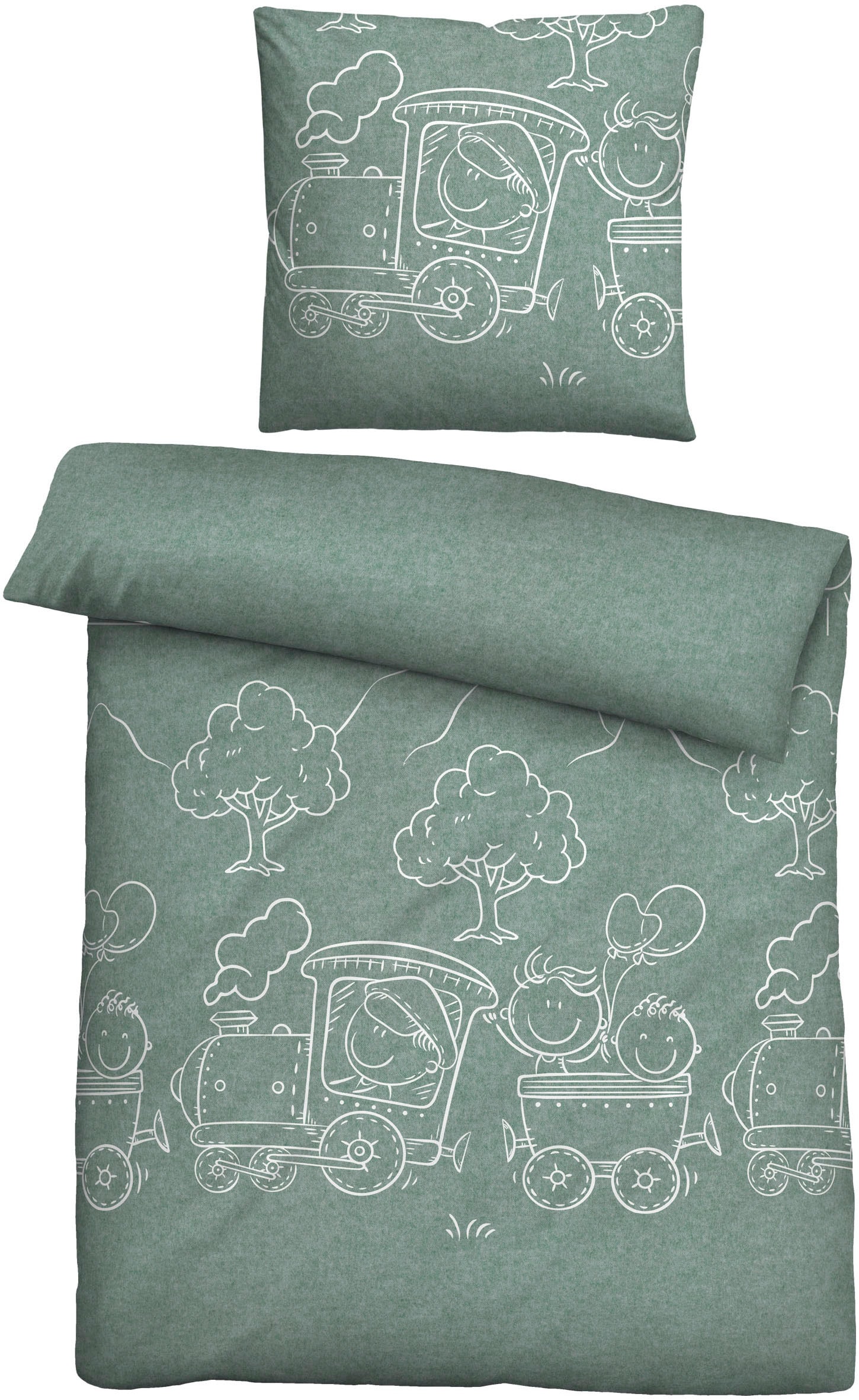 Biberna Kinderbettwäsche "0840521" 2 Stk. tlg. kuschelig warm, samtweich, M günstig online kaufen