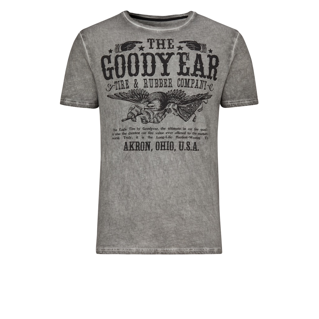 Goodyear T-Shirt, mit coolem Frontprint