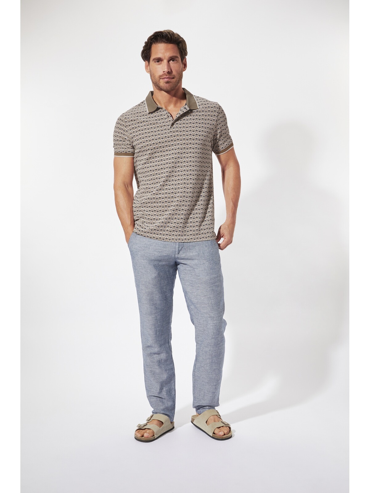 BABISTA TALOR Polo Shirt Brown L 3