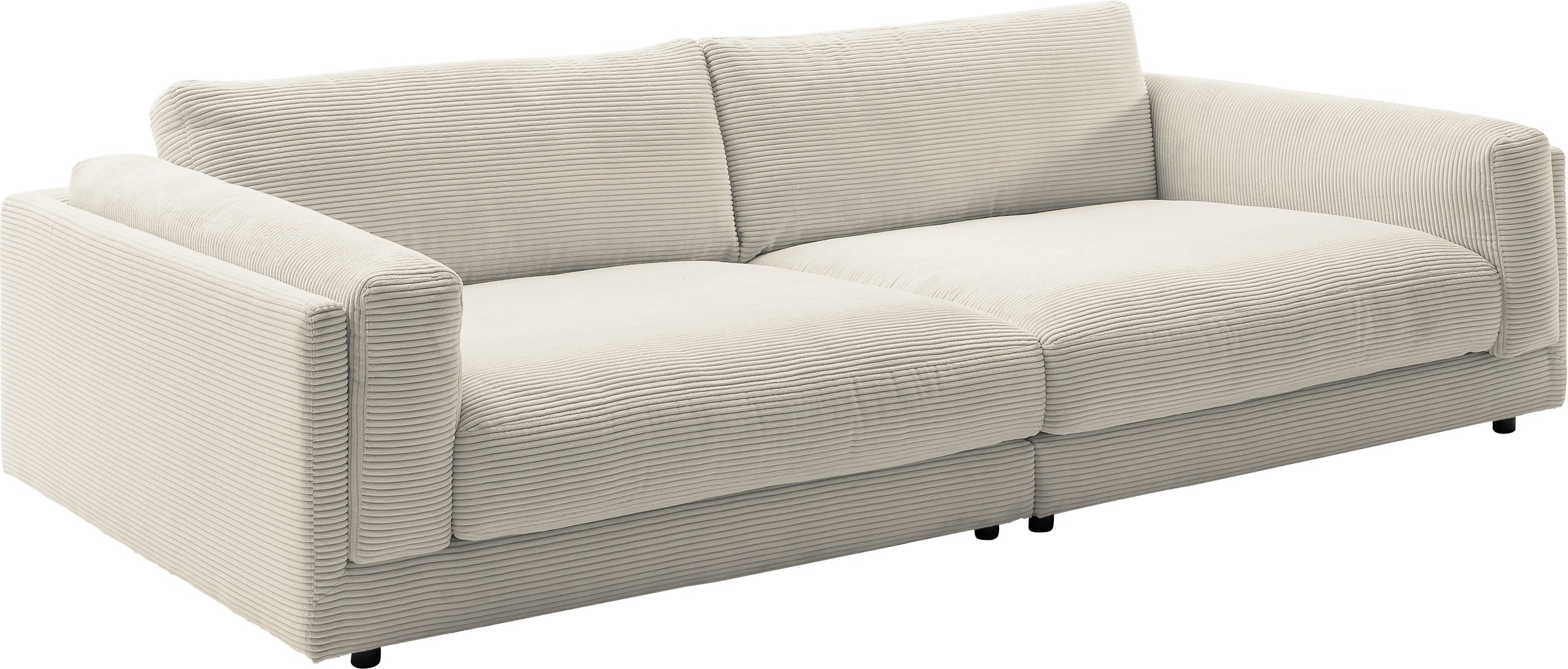 3C Candy Big-Sofa »Karalis mit extra großer Sitztiefe, elegantes Mega Sofa zum Relaxen,«, auch in Cord- oder Leder-Bezug, lose Kissen, loungige Bequemlichkeit