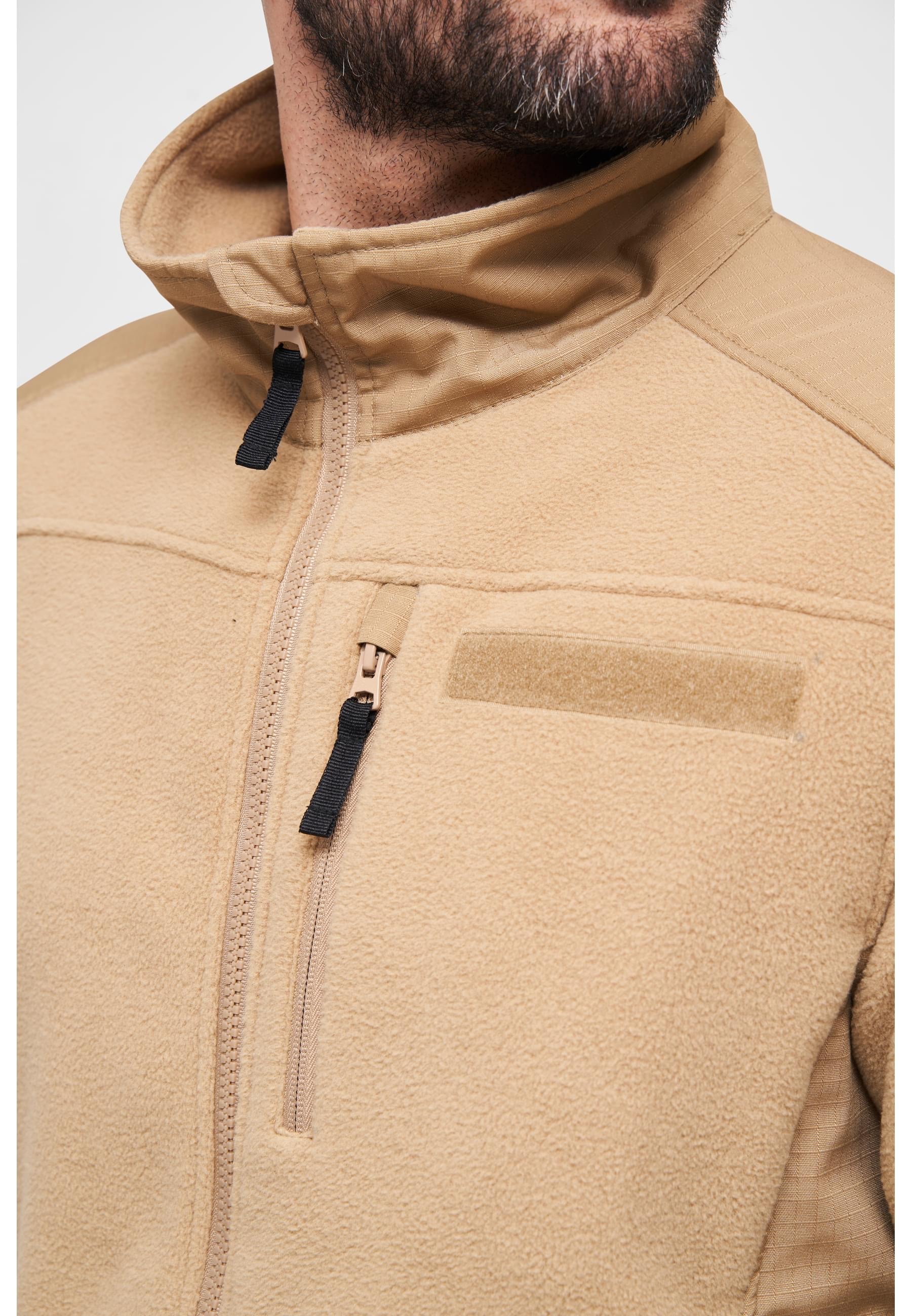 Brandit Allwetterjacke »Brandit Herren Fleecejacket Ripstop«, (1 St.), ohne Kapuze