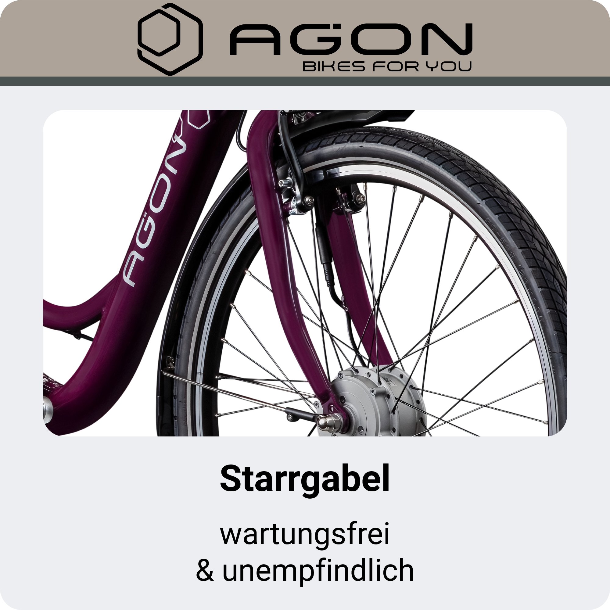 AGON »Axis« 3 Gang Nabenschaltung Frontmotor 250 W Pedelec, Elektrofahrrad für Damen u. Herren