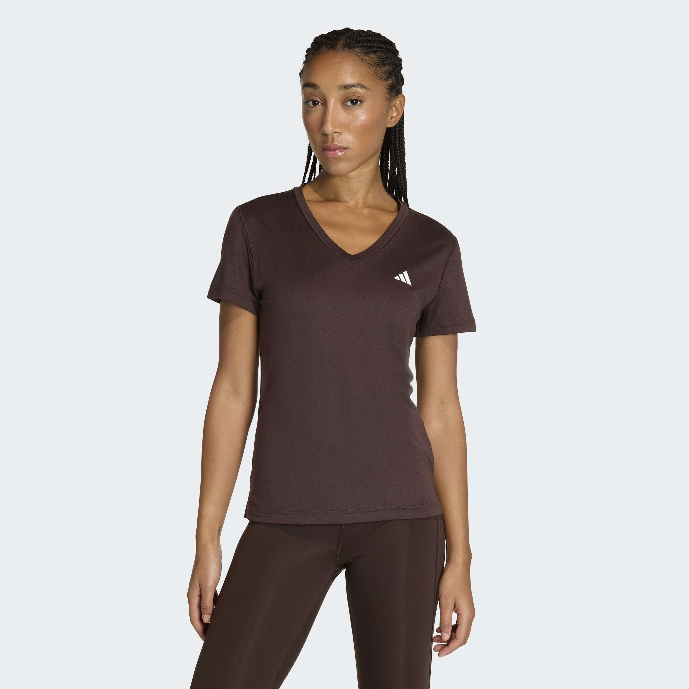 adidas Performance T-Shirt "ADIDAS WORKOUT ESSENTIALS MIT V-AUSSCHNITT" mit V-Ausschnitt, ohne Verschluss