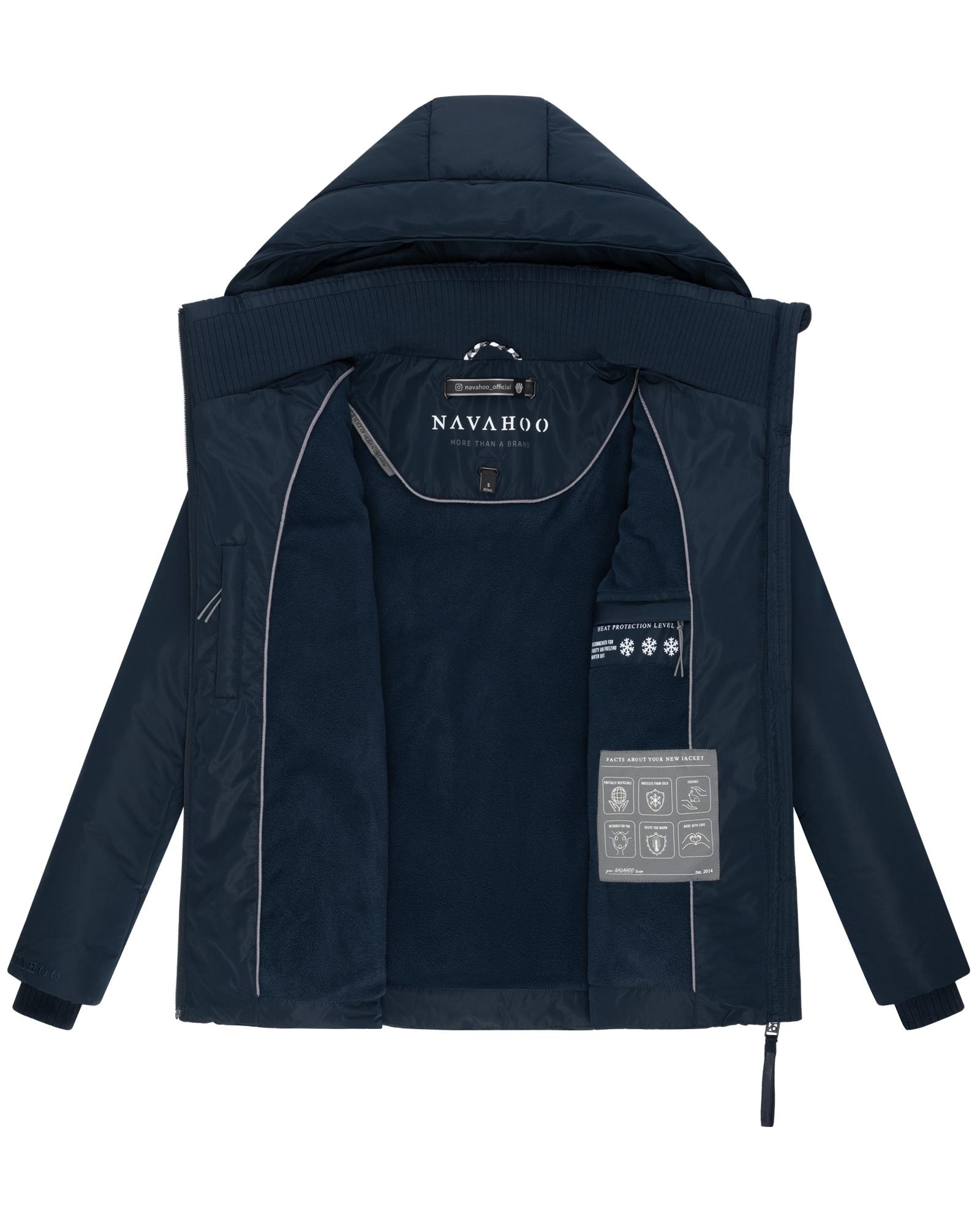 Navahoo Winterjacke »Flüsterfee 14«, mit Kapuze, Winter Steppjacke mit Kapuze