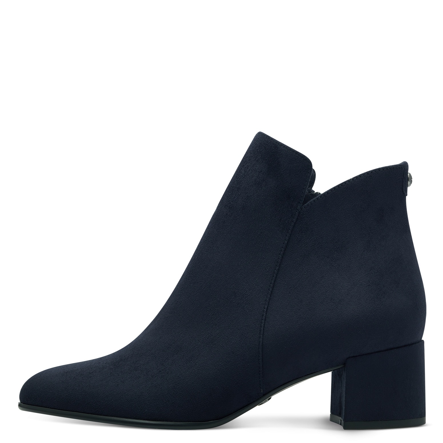 Tamaris Stiefelette, Blockabsatz, Basicstiefelette in veganer Verarbeitung, schmale Form