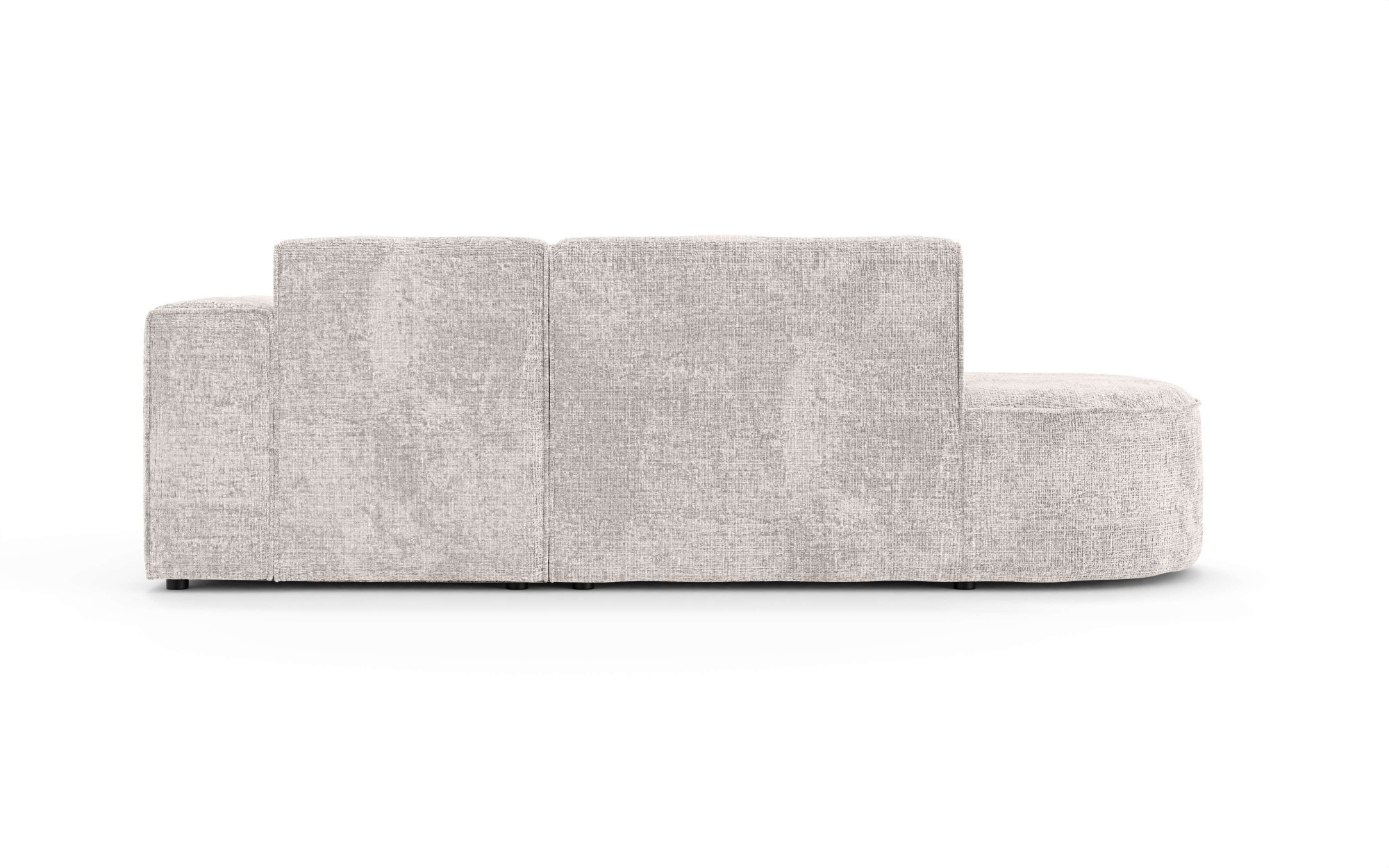 OTTO home Ecksofa »ADELLA Design-Sofa mit Recamiere rechts/links, 248/159/76 cm«, L-Form mit Wellenunterfederung, runde Form, auch in Cord