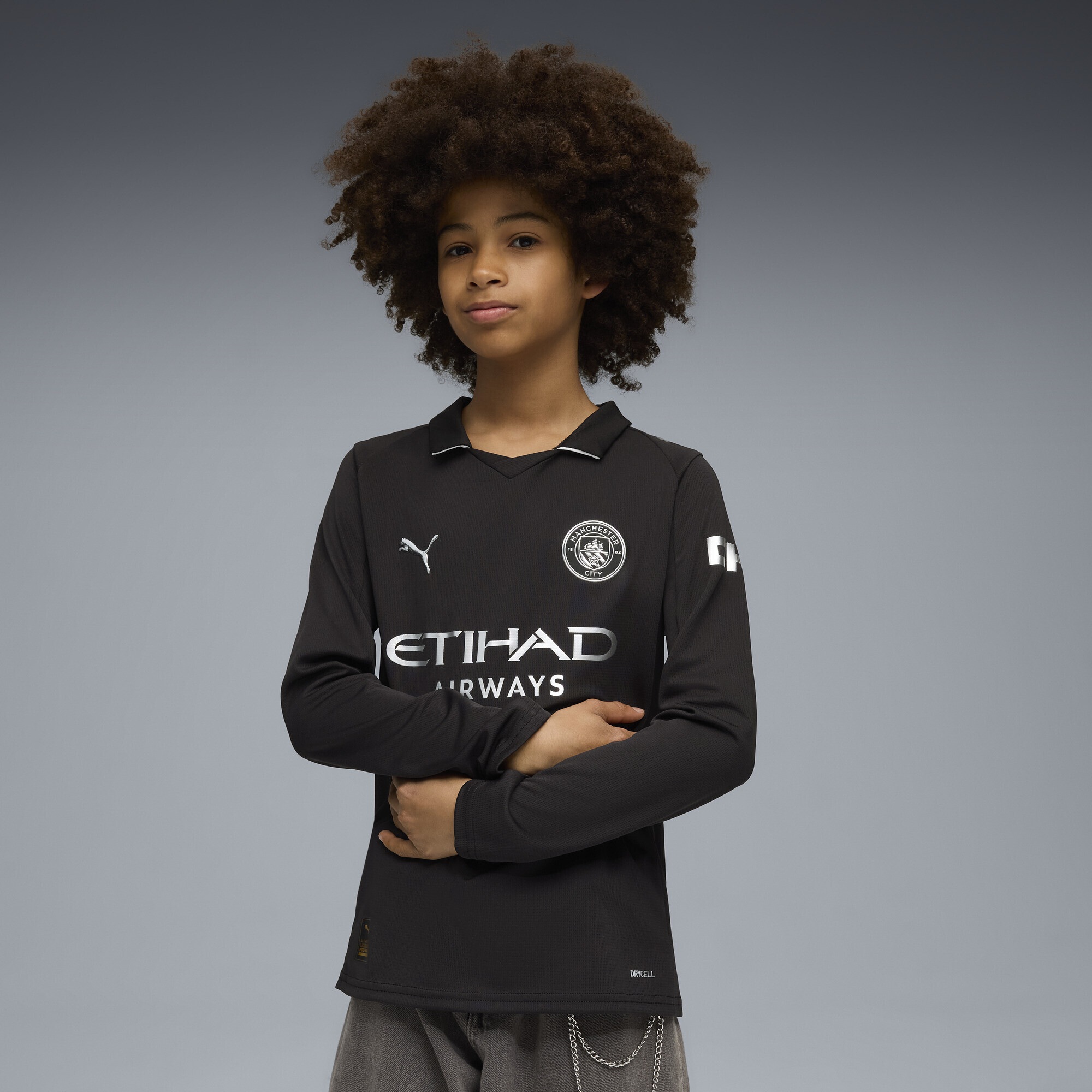 PUMA Trainingsshirt »Manchester City 25/26 Langarm-Auswärtstrikot Jugendliche«