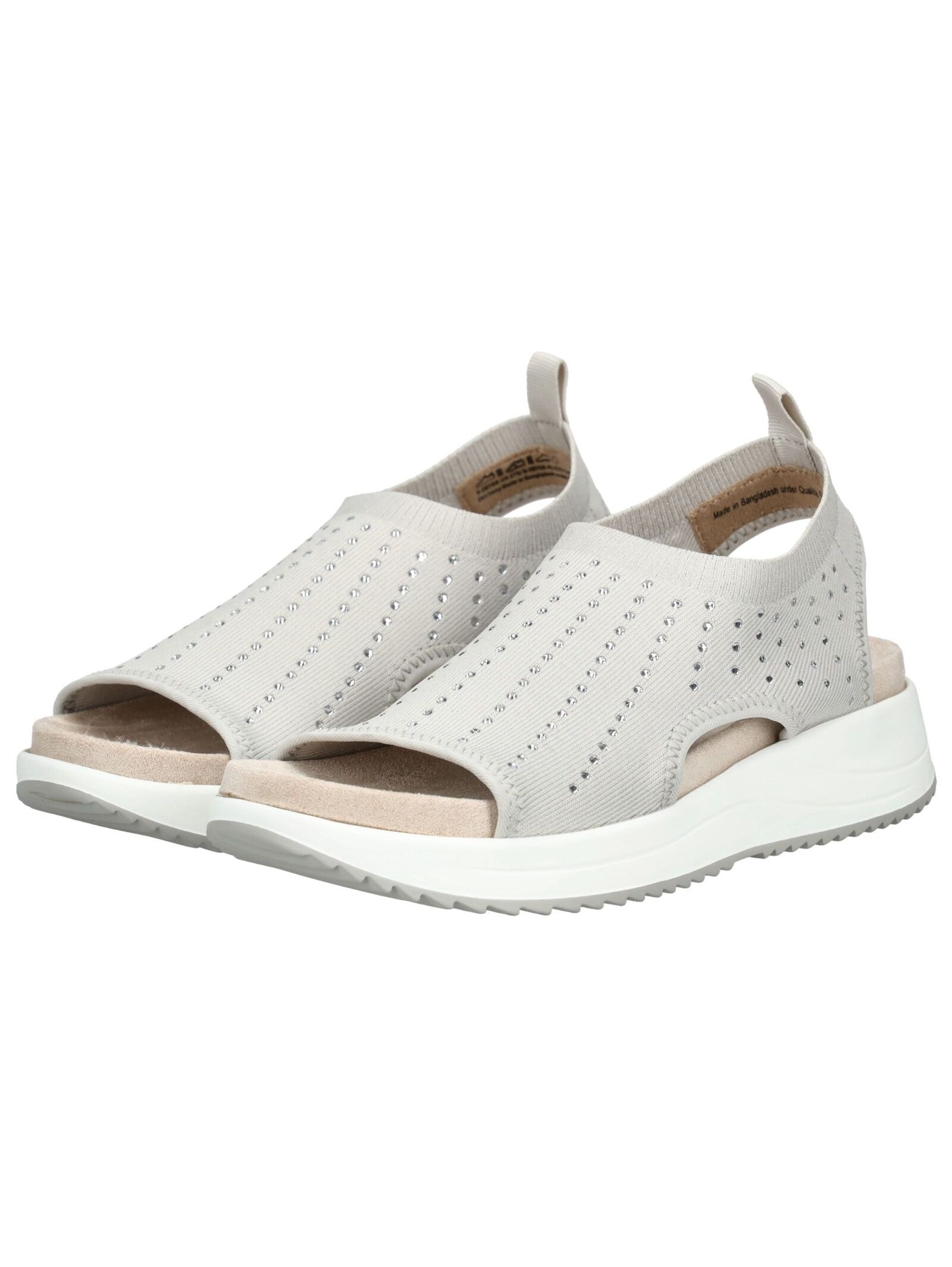 Caprice Sandalen Textil Damensandalette Hellgrau 36 3