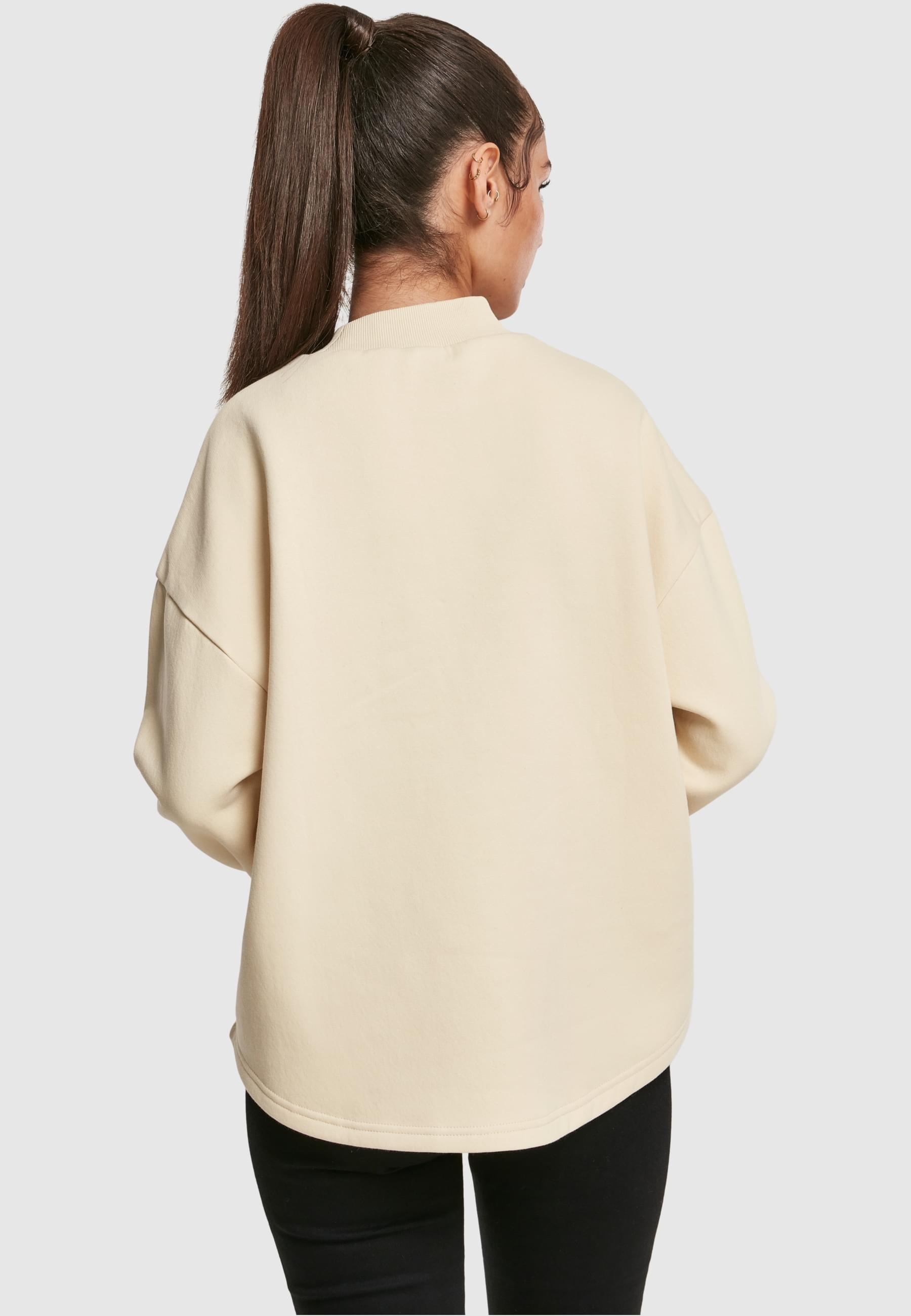 URBAN CLASSICS Sweatshirt »Urban Classics Damen Ladies Oversized High Neck Crew«, (1 tlg.)