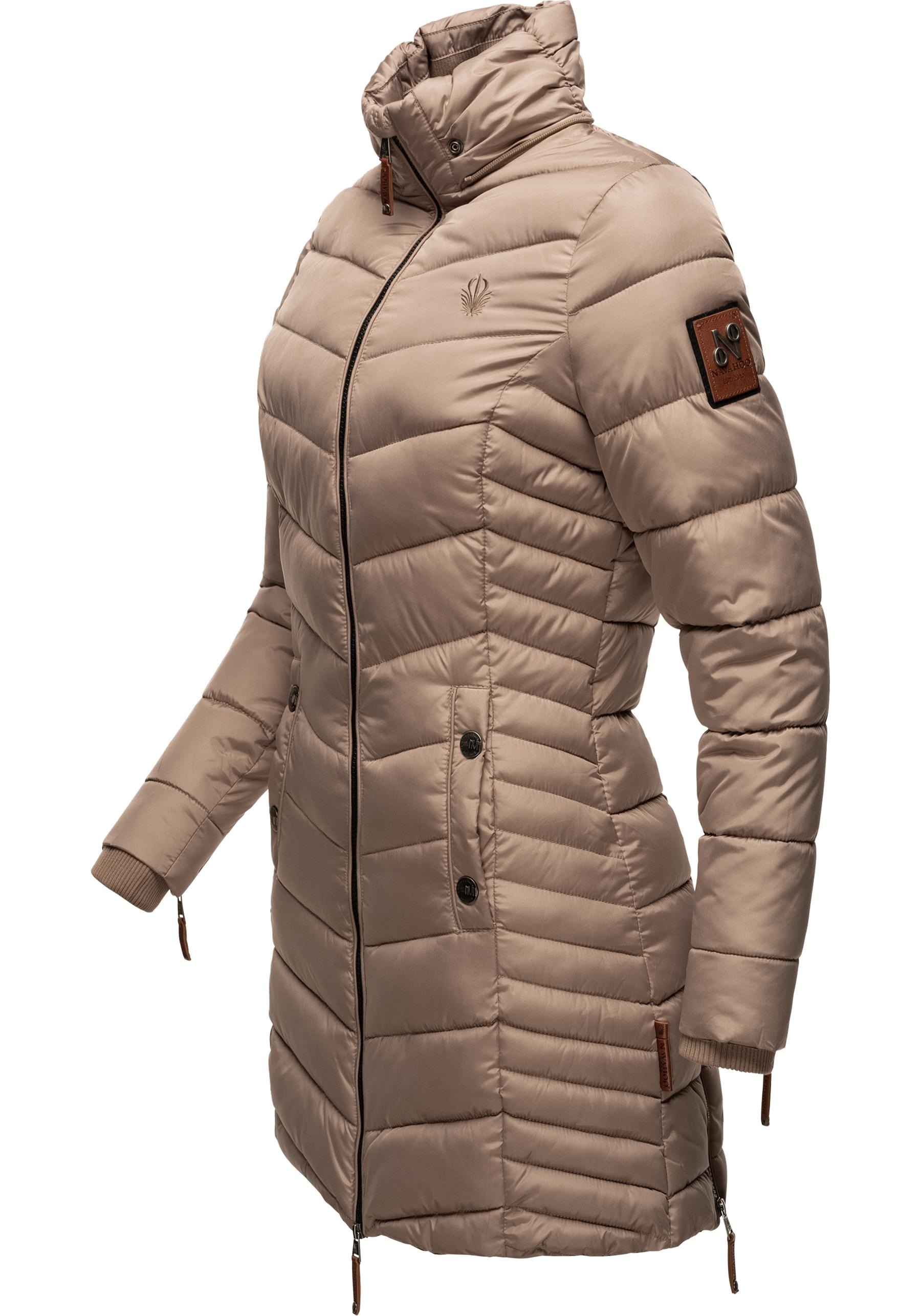 Navahoo Wintermantel »Nimalaa«, modischer Damen Winter Steppmantel mit Kapuze