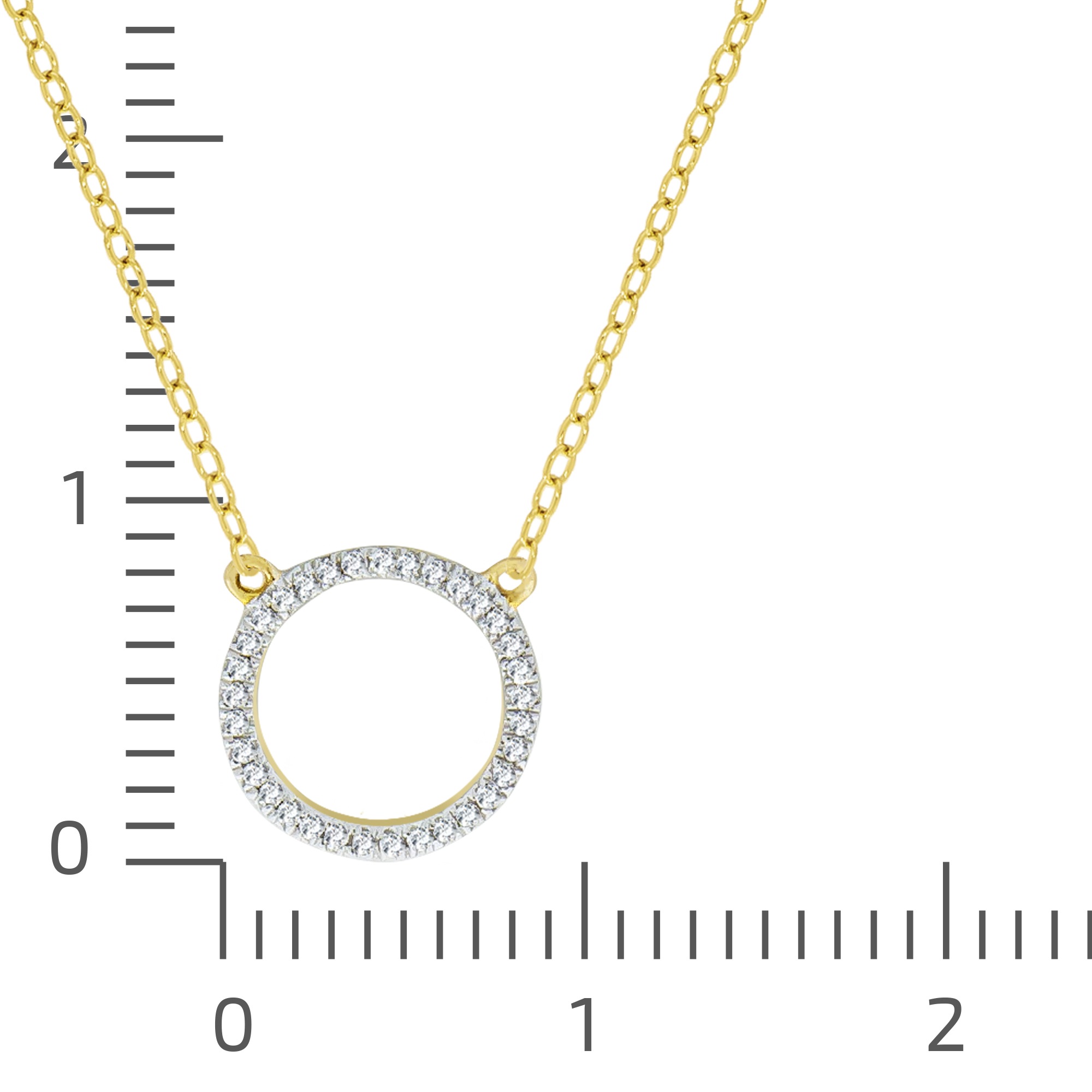 Vivance Kette mit Anhänger »375 Gelbgold zweifarbig«