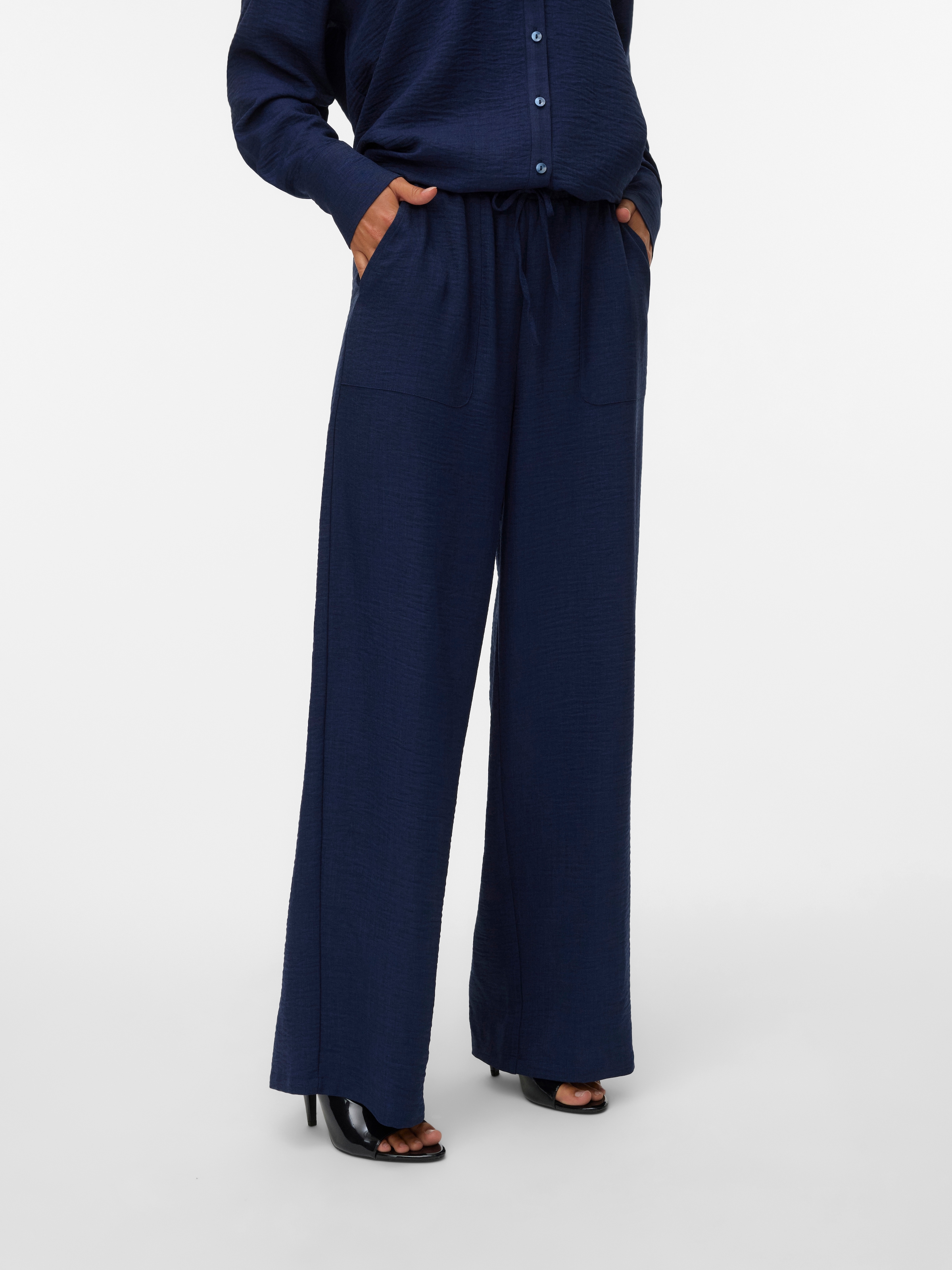 Vero Moda Schlupfhose "VMMELANEY HW LOOSE PANT WVN GA NOOS", Sommerhose günstig online kaufen