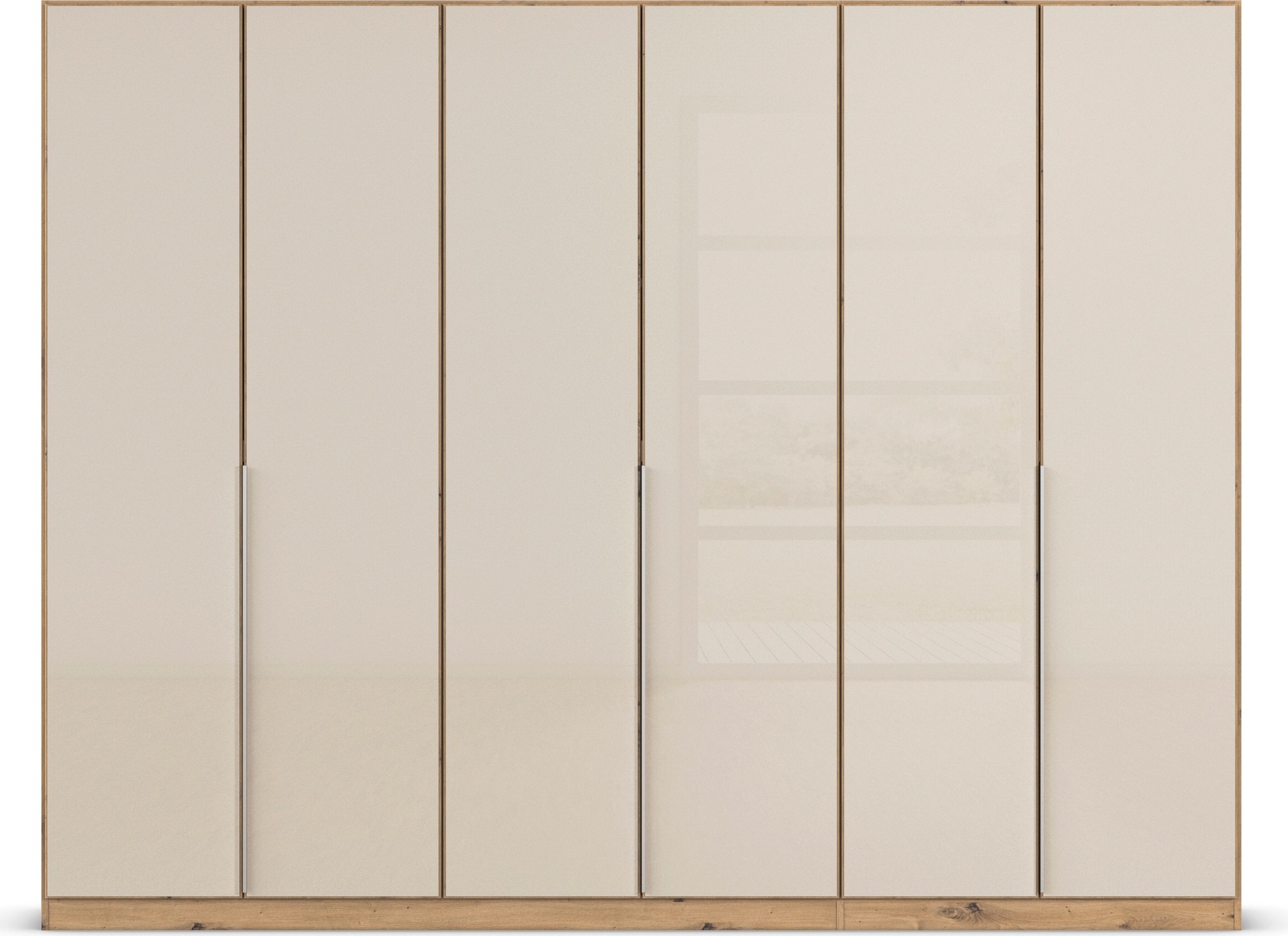rauch Drehtürenschrank »Kleiderschrank Kleiderschränke Schrank Garderobe AGORDO mit Glasfront«, (in zwei Griff-Farben), durchdachte Innenausstattung, in 6 Breiten und 2 Höhen MADE IN GERMANY