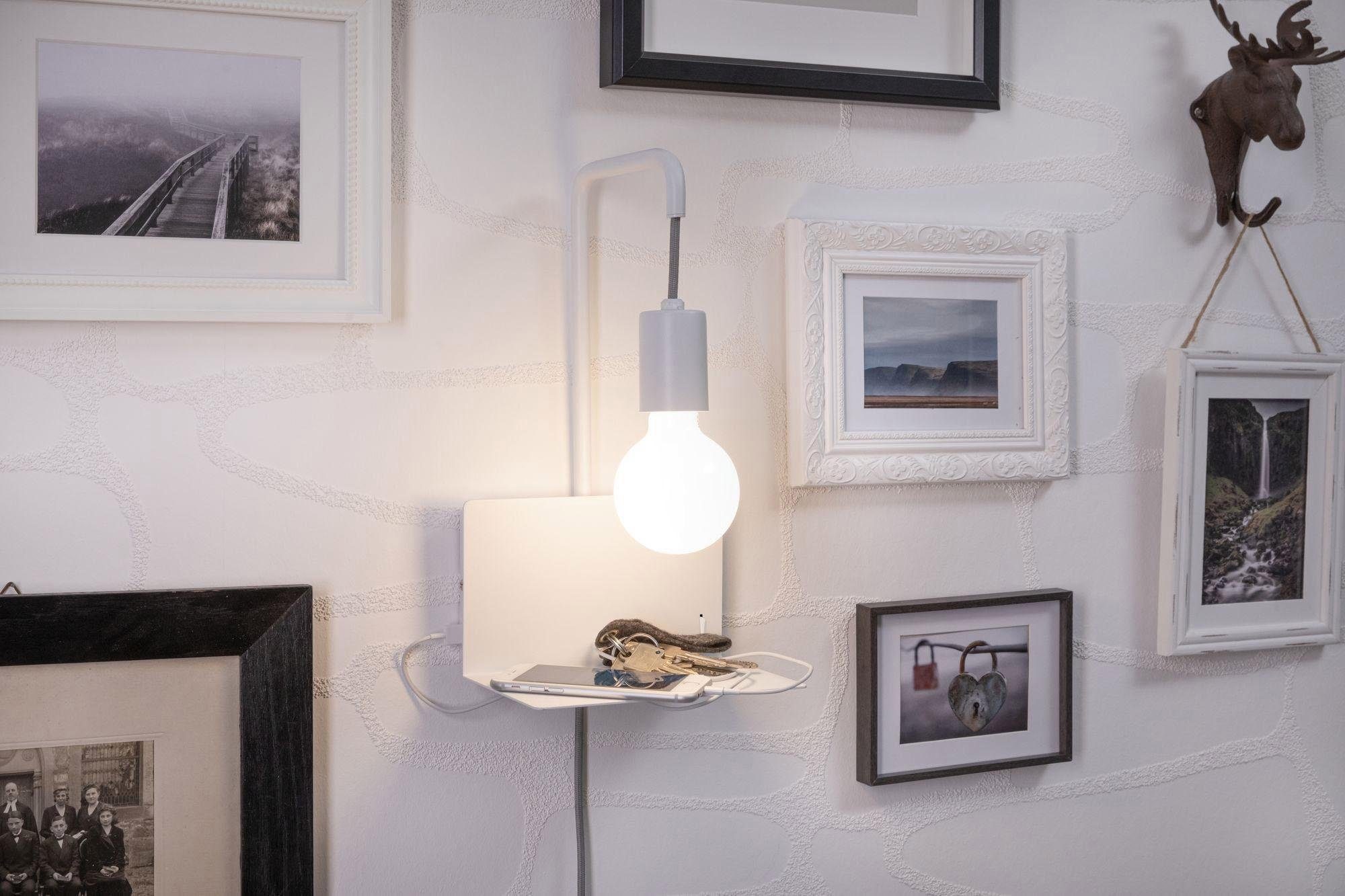 Paulmann LED Wandleuchte »Calvani«, 1 flammig, Leuchtmittel E27 | ohne Leuchtmittel, E27, mit Ablage
