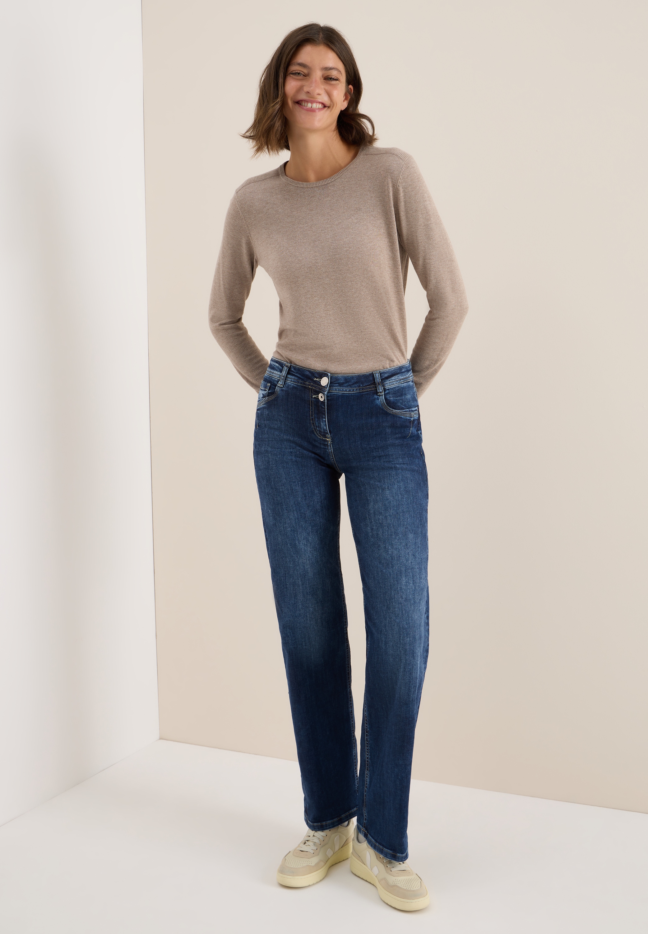 STREET ONE Loose-fit-Jeans, aus Baumwolle mit Stretchanteil