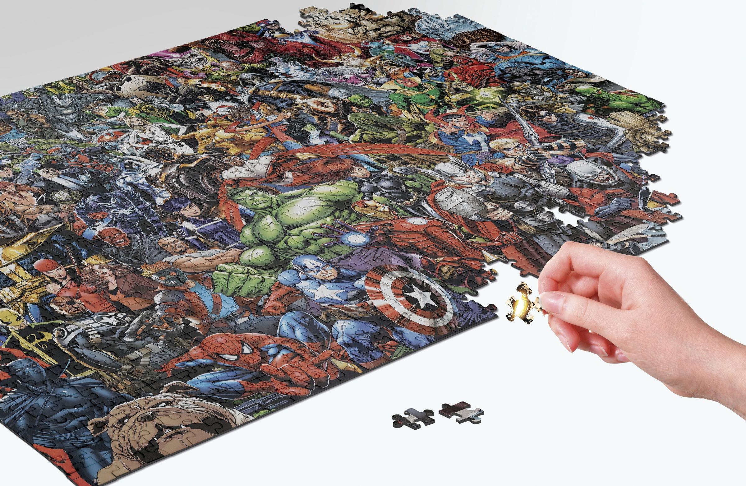 Clementoni® Puzzle »Impossible, Marvel Universe Compact, mit neuer Compact Box« Made in Europe