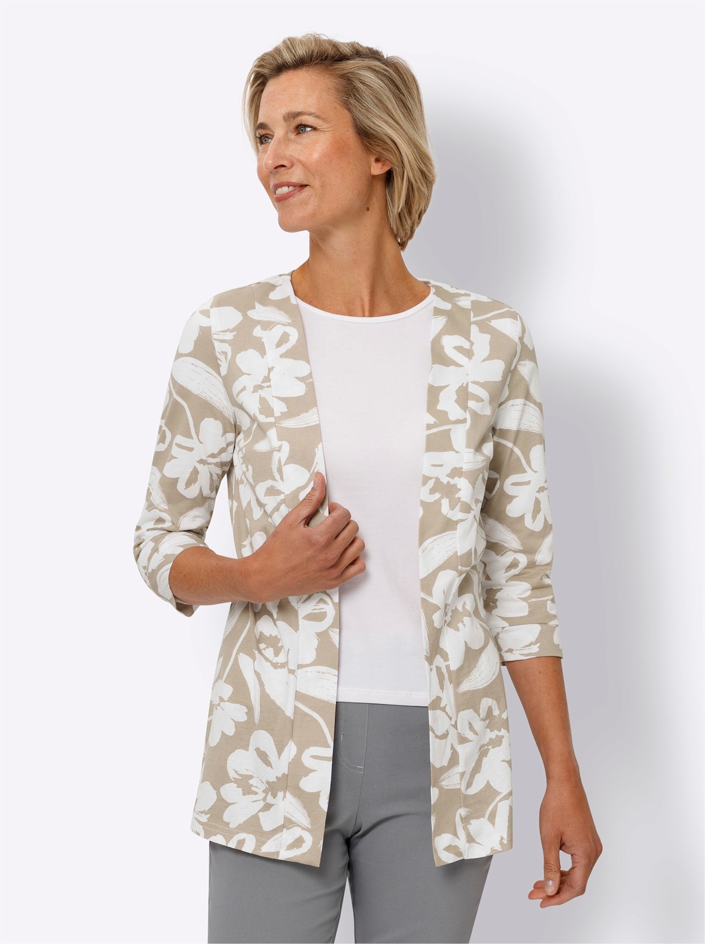 Classic Basics Shirtjacke "Long-Shirtjacke", (1 tlg.) günstig online kaufen