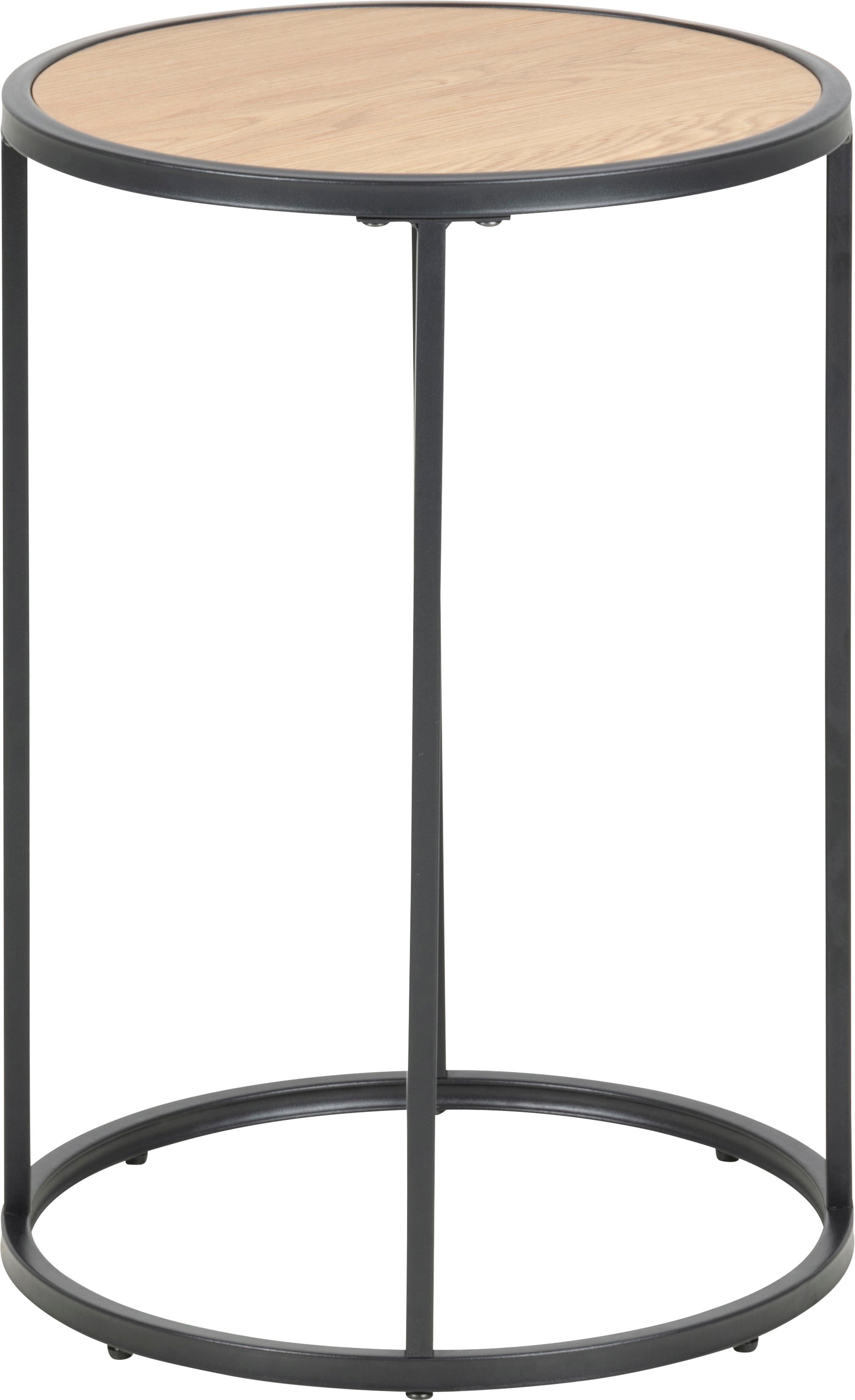 ACTONA GROUP Beistelltisch, Metallgestell im modernen Industrie-Look, rund, T: 40 x H: 55 cm