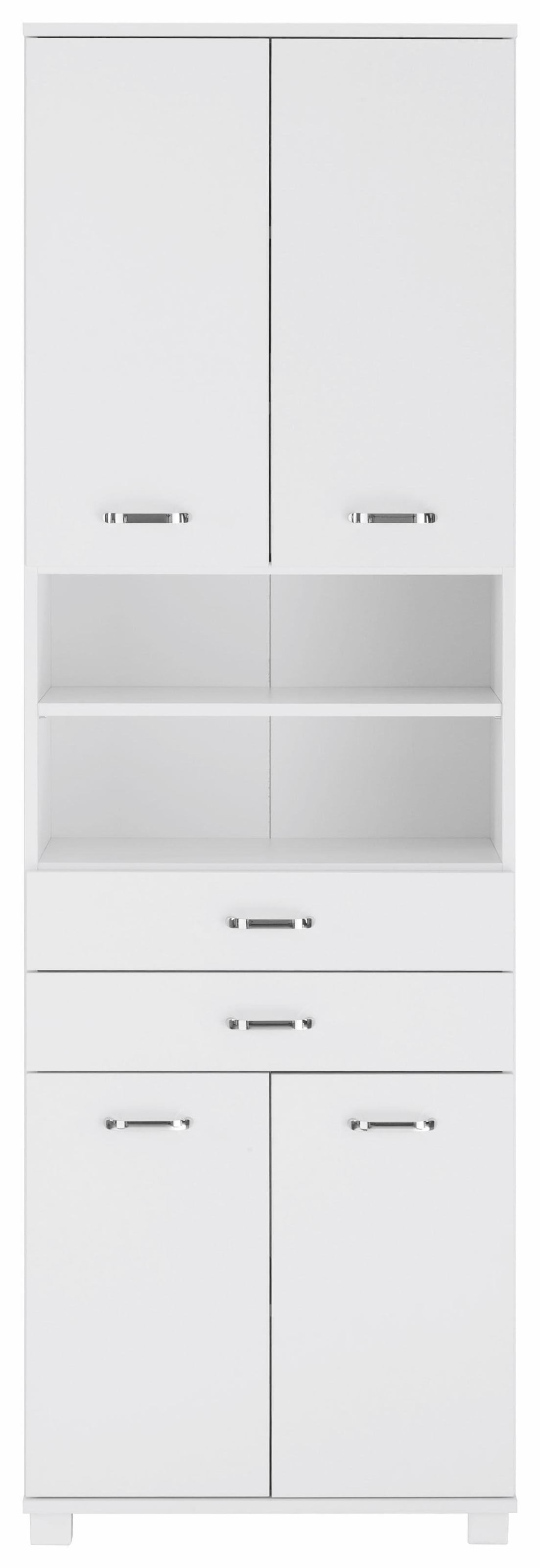 Schildmeyer Hochschrank »Colli«, Breite 60 cm, Badezimmerschrank mit Metallgriffen, Ablageböden