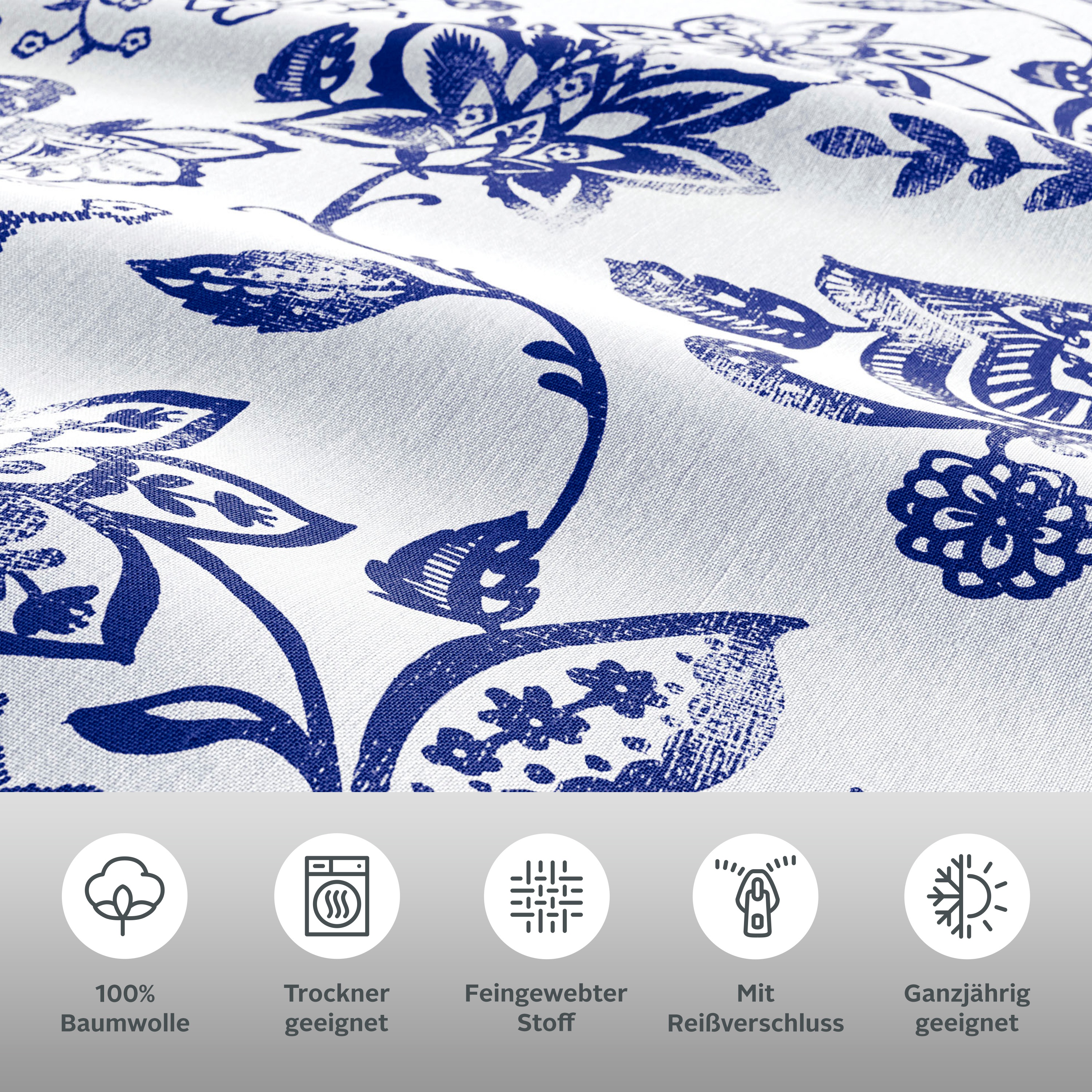 Thumbnail - andas Bettwäsche "Nordby" 2 Stk. tlg. Bettwäsche aus Baumwolle, skandinavisches Design, ab Größe 135x200 cm